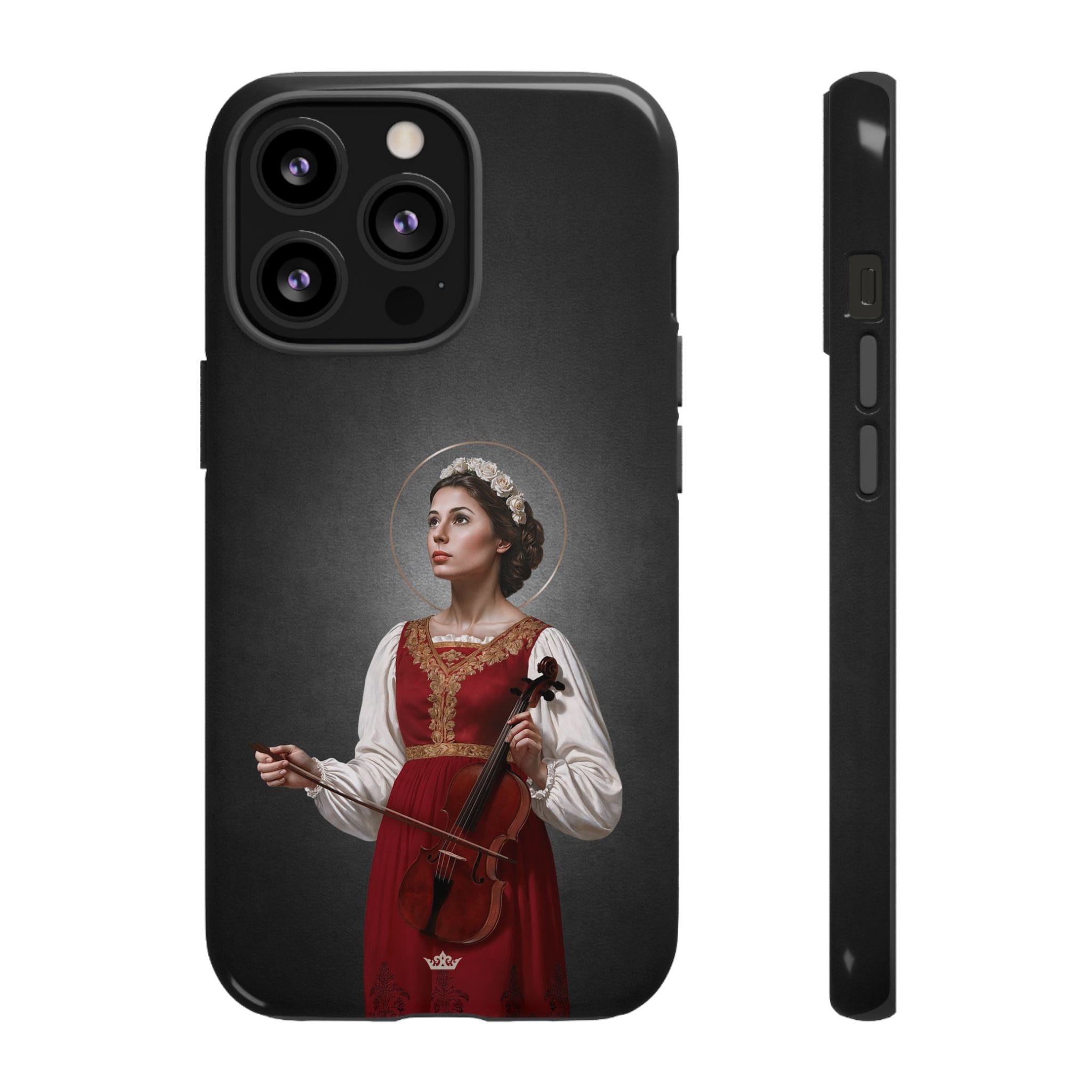 St. Cecilia Hard Phone Case (Dark) Copyright VENXARA