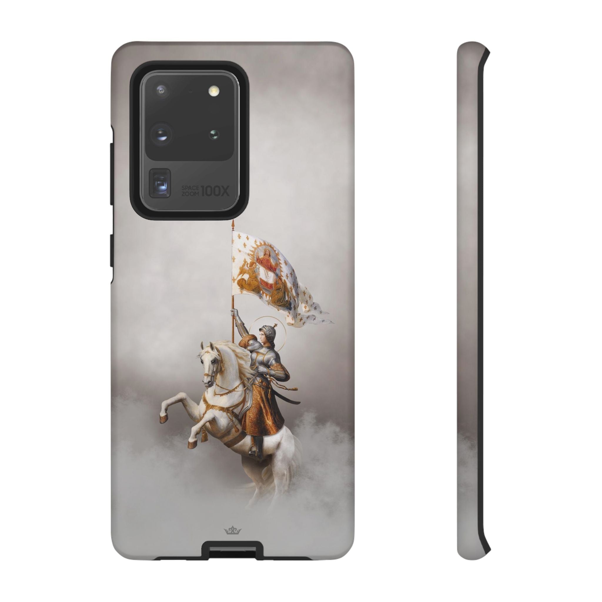 St. Joan of Arc in Battle Hard Phone Case (Light)