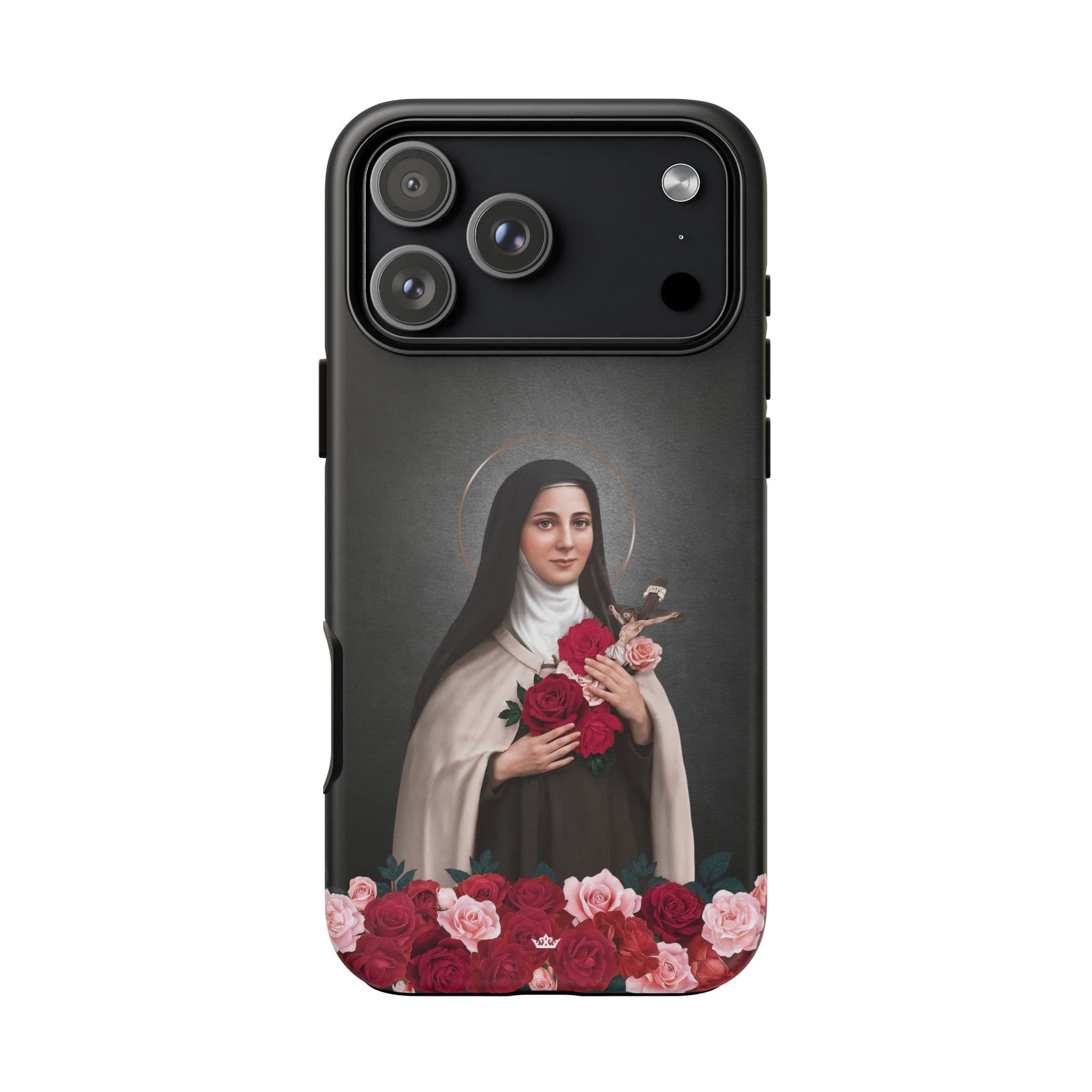 St. Therese of Lisieux Hard Phone Case (Dark) Copyright VENXARA