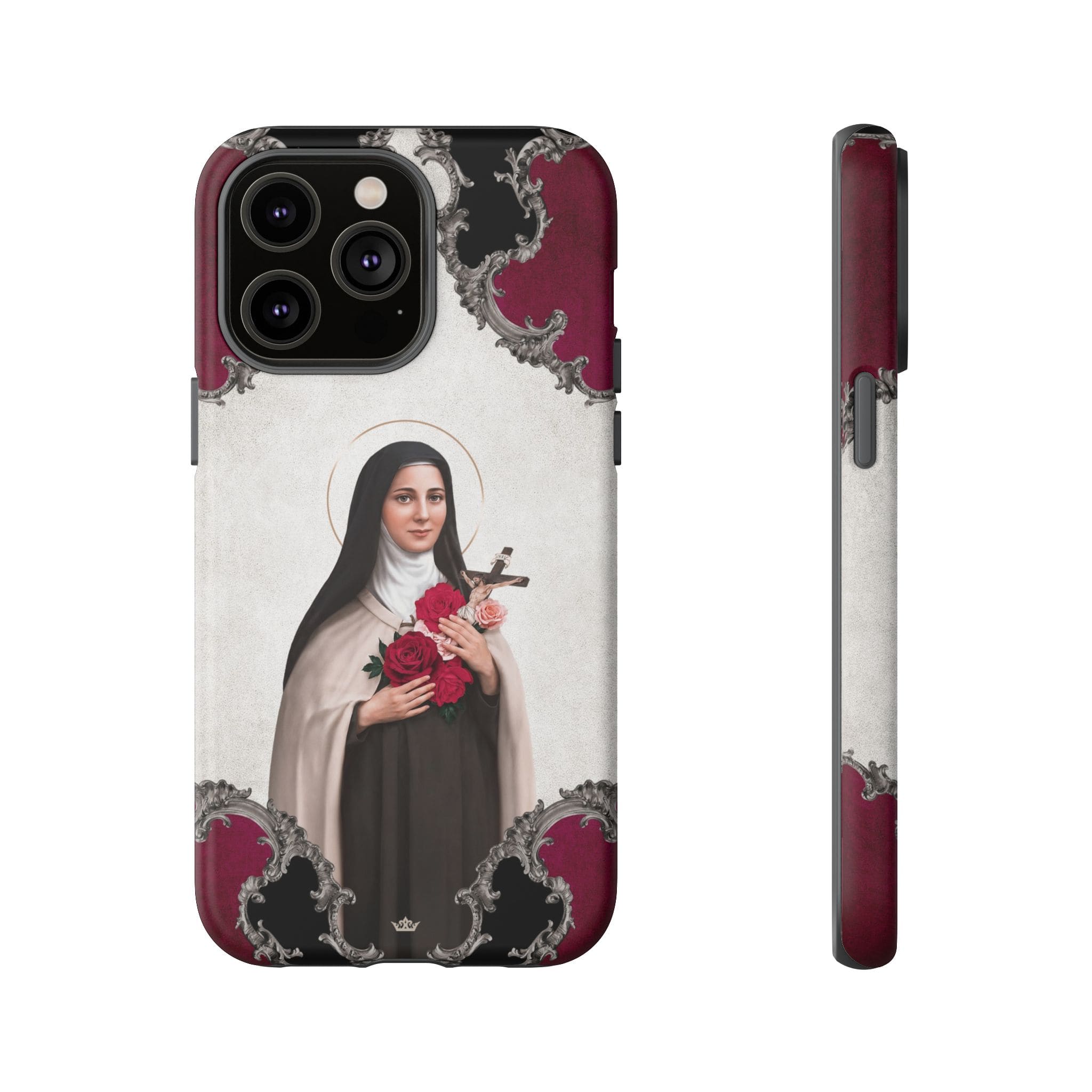 St. Therese of Lisieux Hard Phone Case (Baroque) Copyright VENXARA
