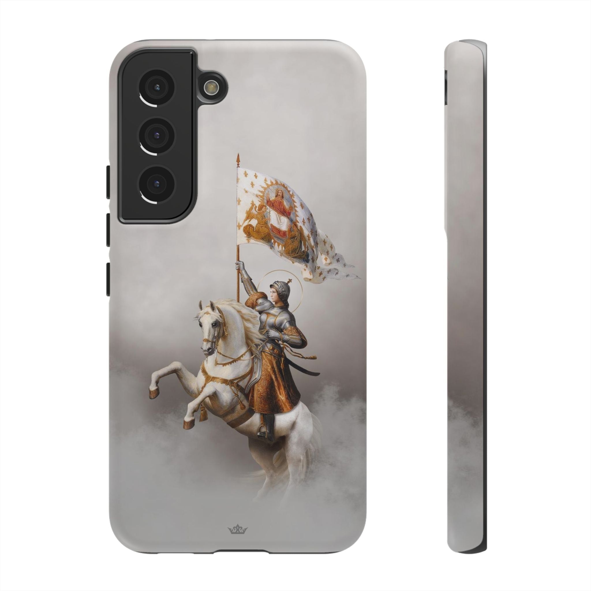 St. Joan of Arc in Battle Hard Phone Case (Light)