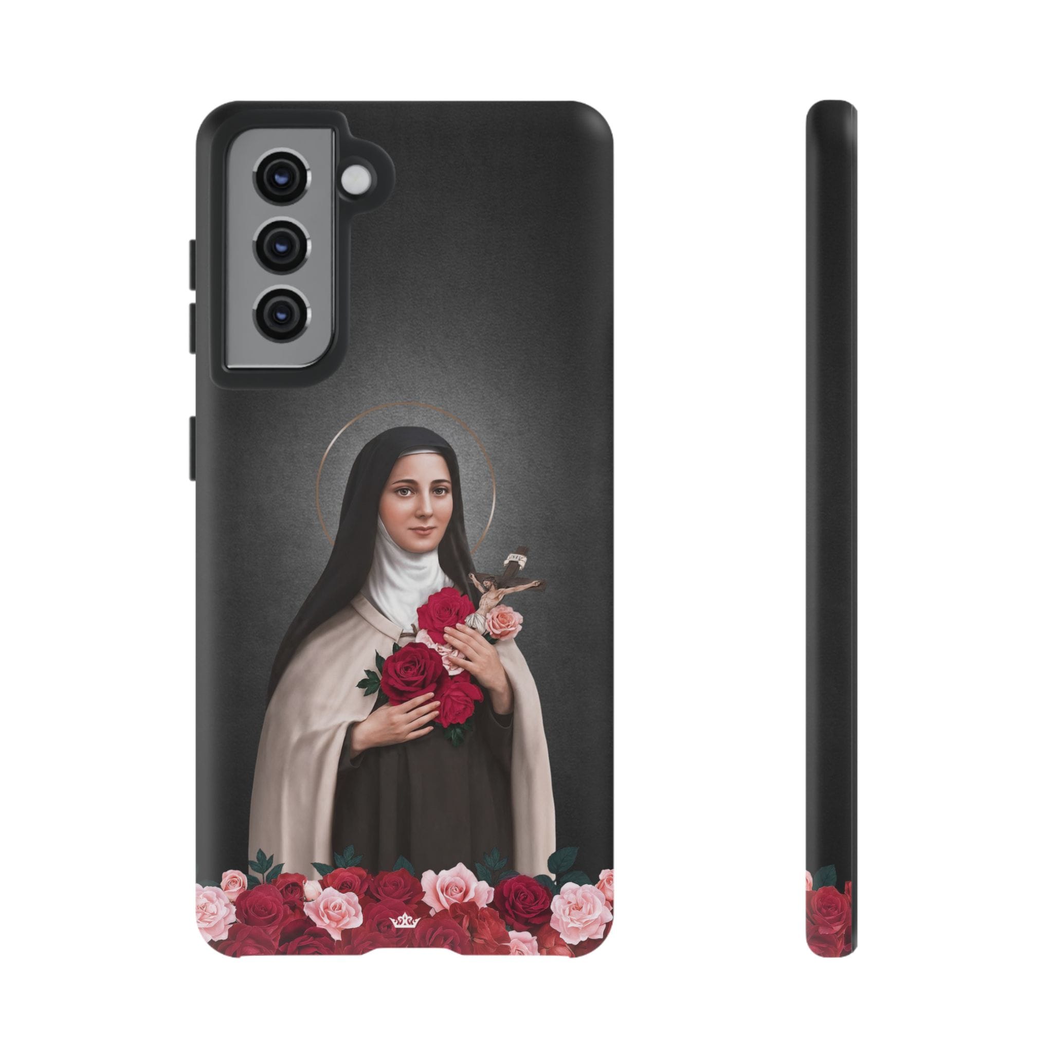 St. Therese of Lisieux Hard Phone Case (Dark) Copyright VENXARA