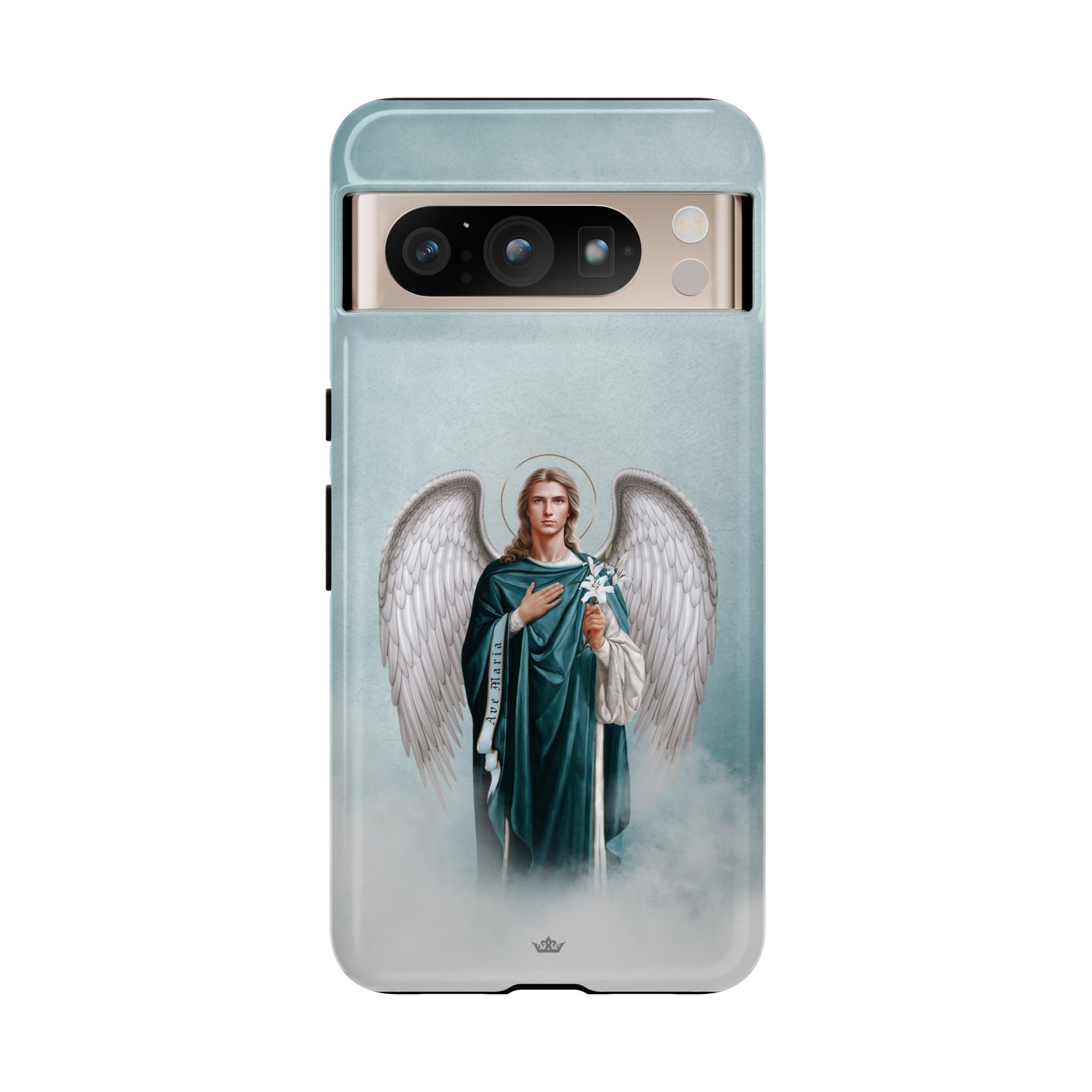 St. Gabriel the Archangel Hard Phone Case (Blue)
