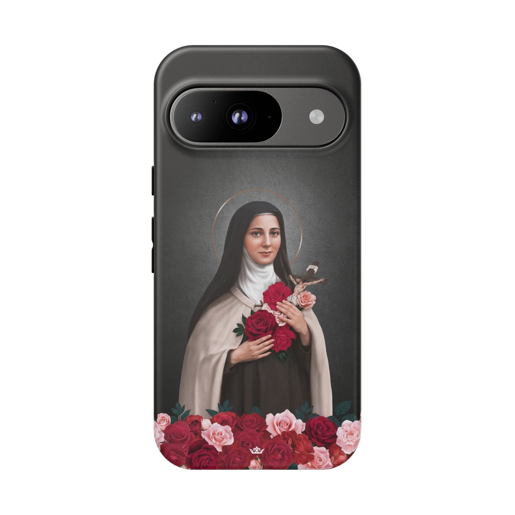 St. Therese of Lisieux Hard Phone Case (Dark) Copyright VENXARA