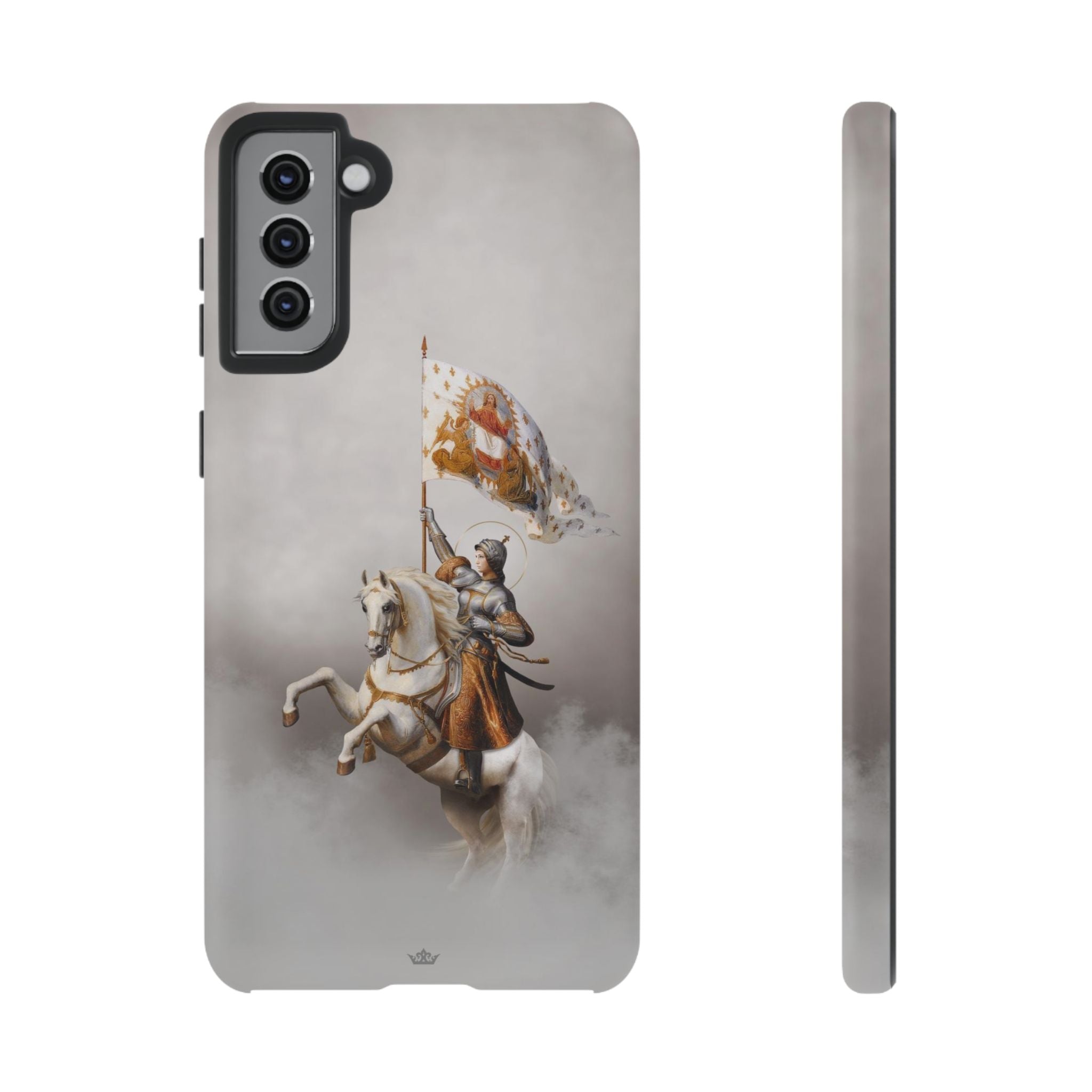 St. Joan of Arc in Battle Hard Phone Case (Light)