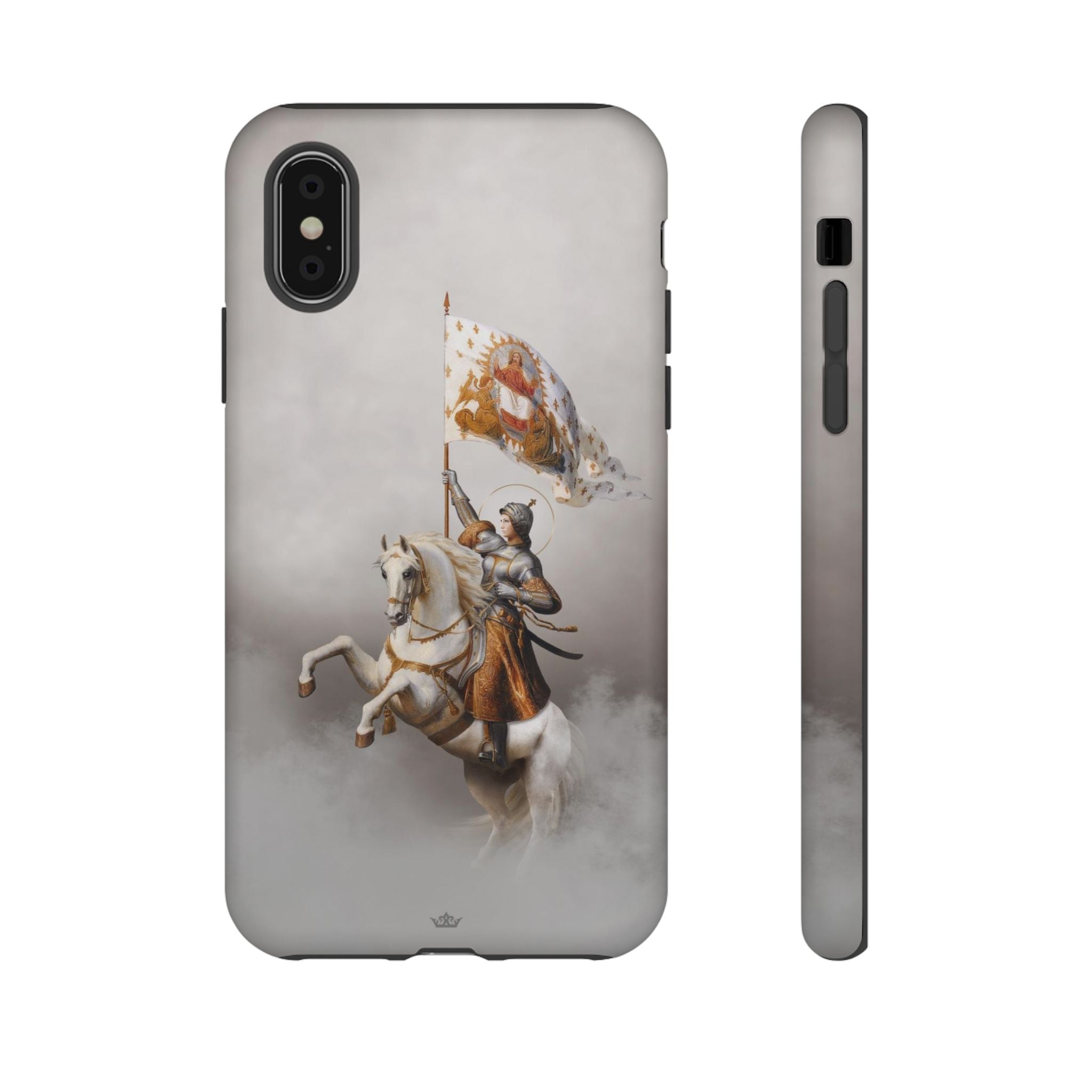 St. Joan of Arc in Battle Hard Phone Case (Light)