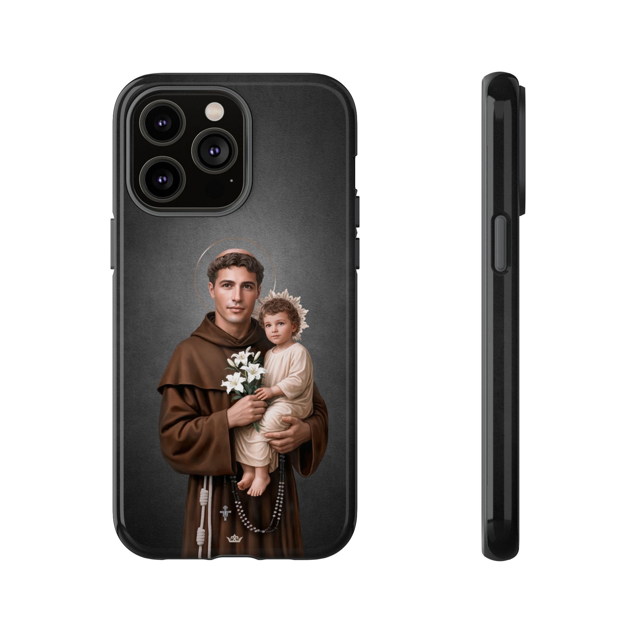 St. Anthony of Padua Hard Phone Case (Dark) Copyright VENXARA