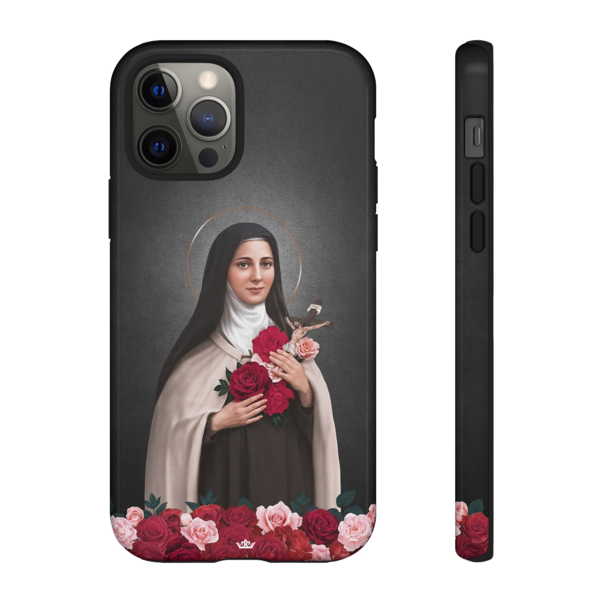 St. Therese of Lisieux Hard Phone Case (Dark) Copyright VENXARA