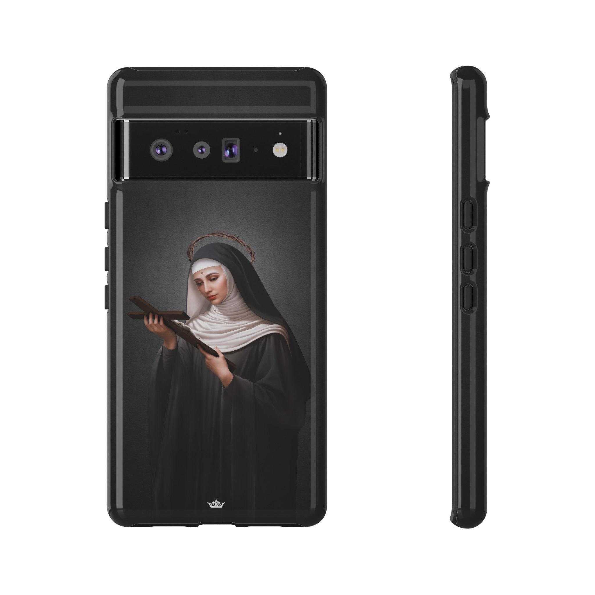 St. Rita of Cascia Hard Phone Case (Dark)
