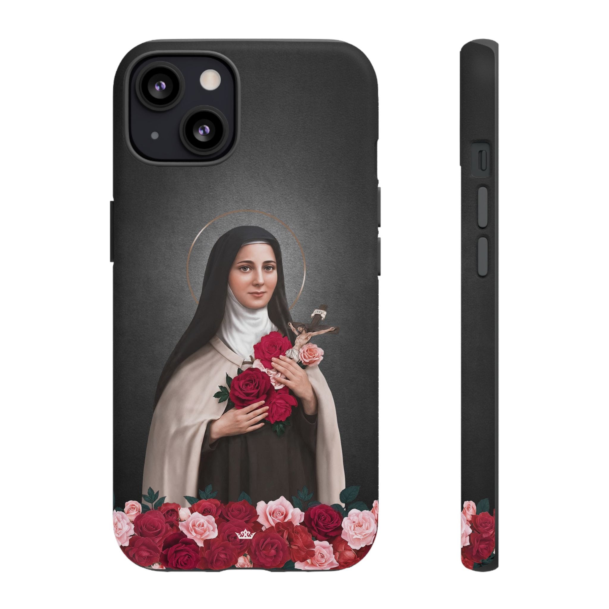 St. Therese of Lisieux Hard Phone Case (Dark) Copyright VENXARA