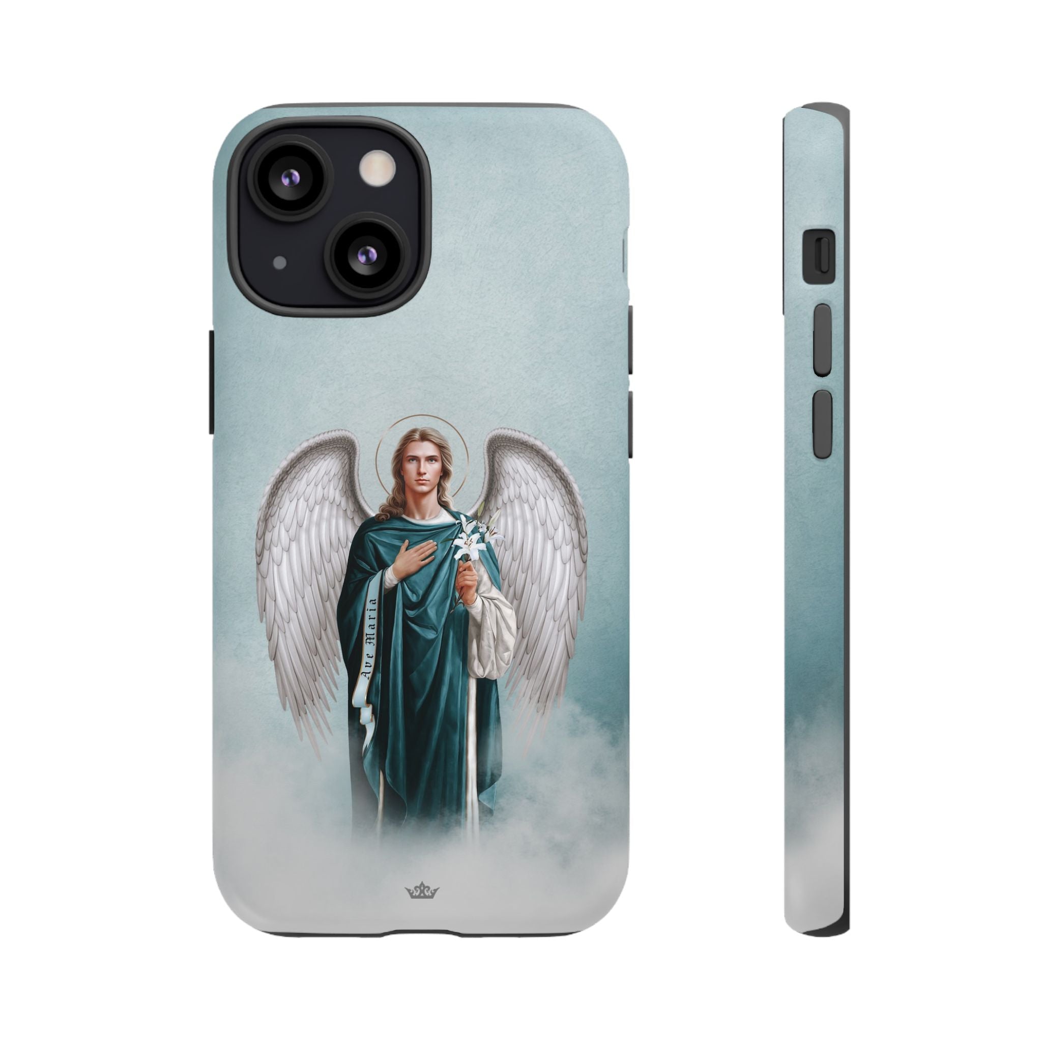 St. Gabriel the Archangel Hard Phone Case (Blue)