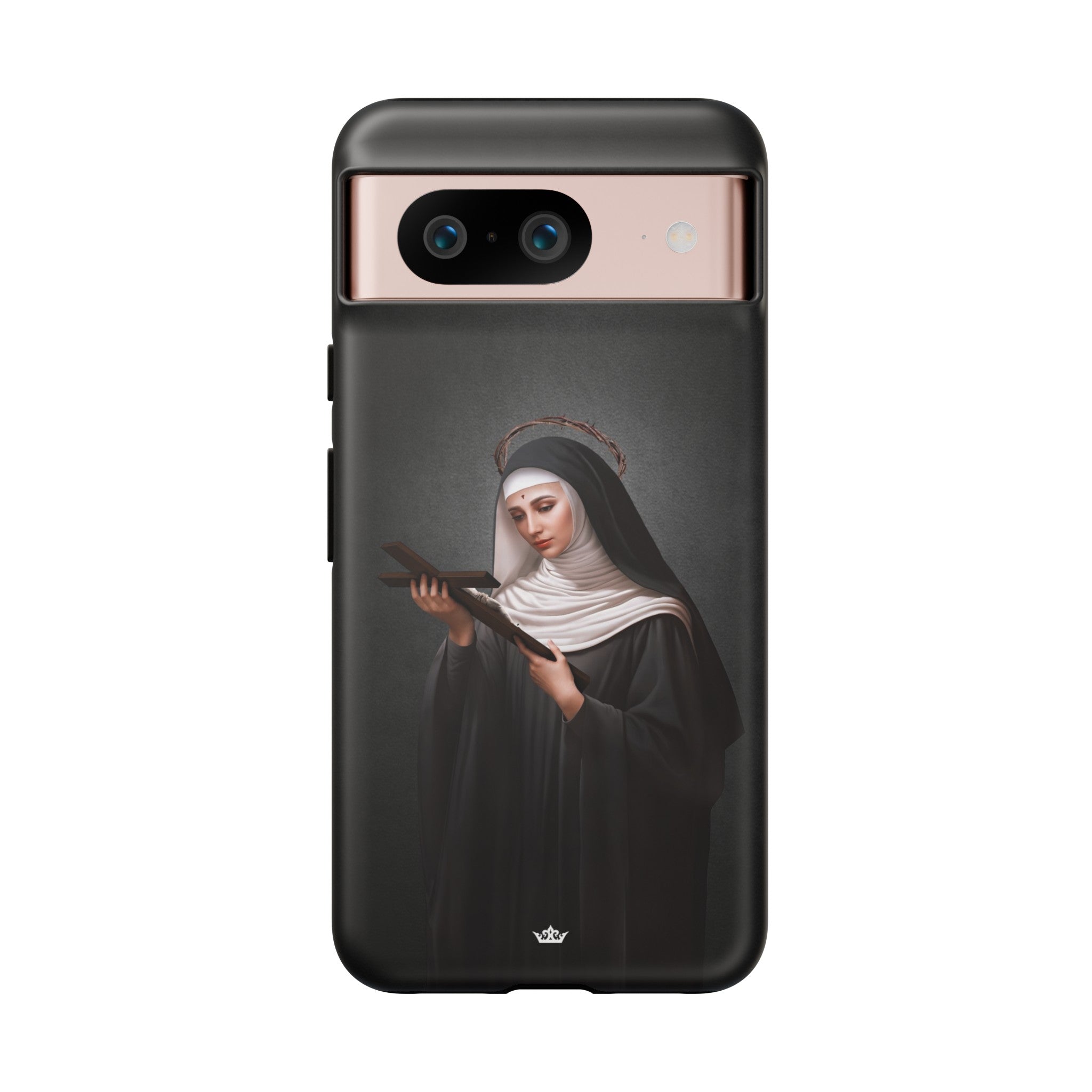 St. Rita of Cascia Hard Phone Case (Dark)
