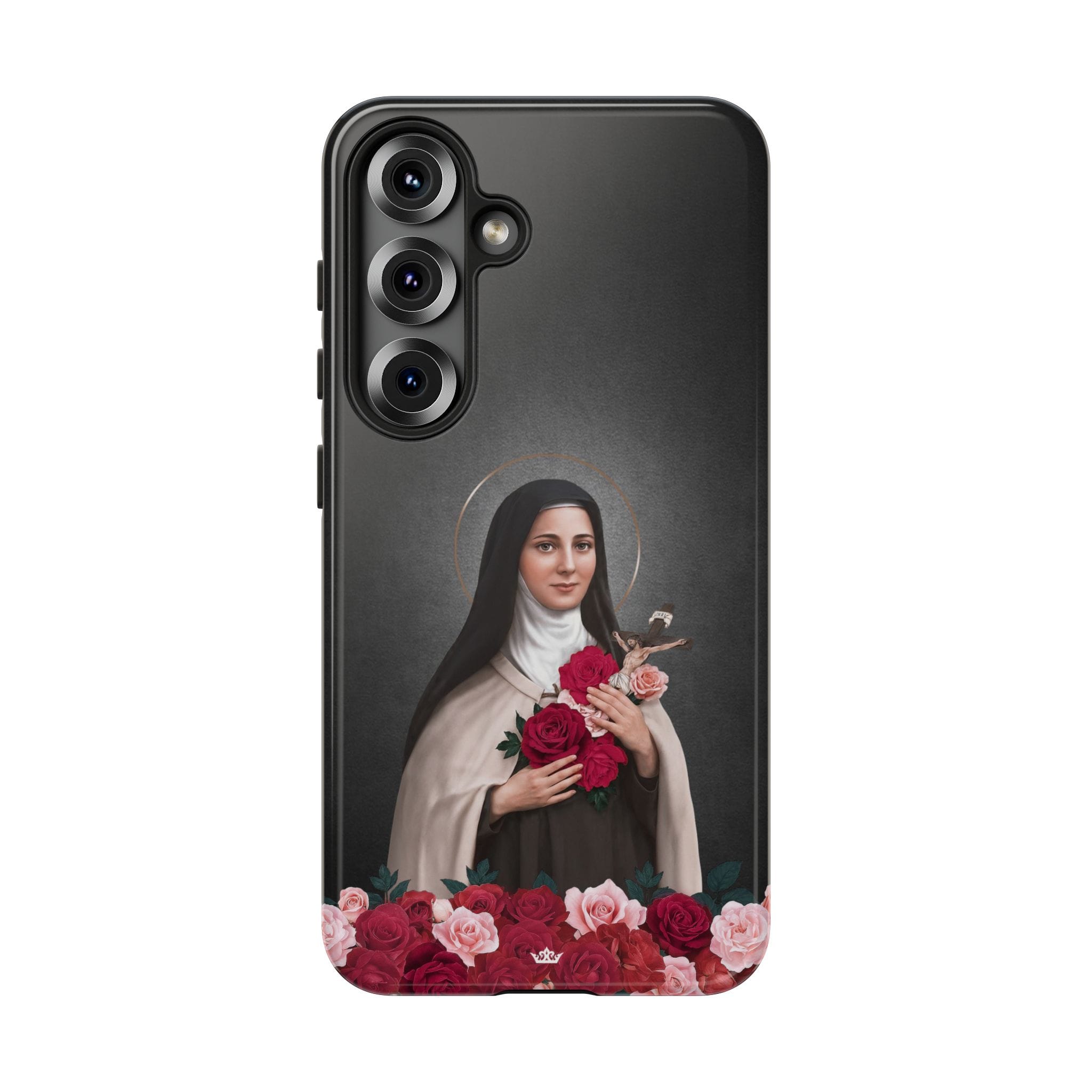 St. Therese of Lisieux Hard Phone Case (Dark) Copyright VENXARA