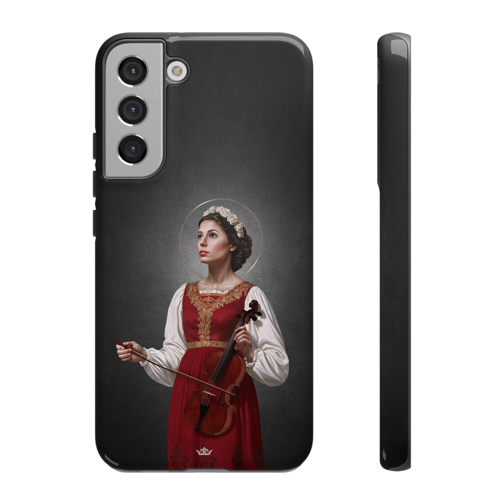 St. Cecilia Hard Phone Case (Dark) Copyright VENXARA