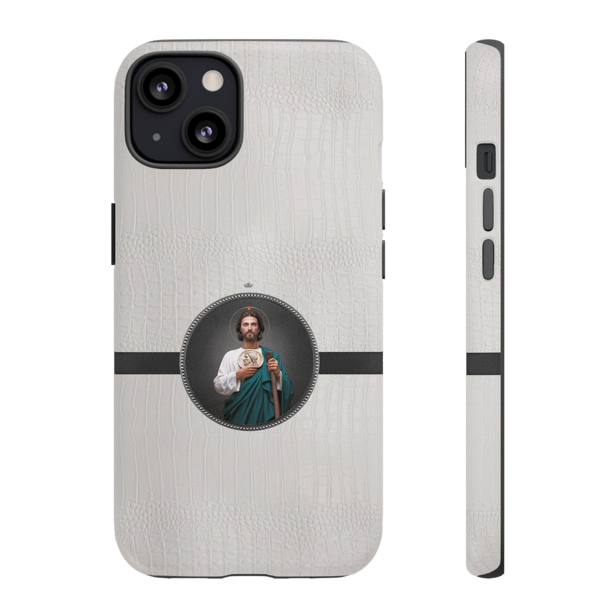 St. Jude Hard Phone Case (Blanc Croc) Copyright VENXARA