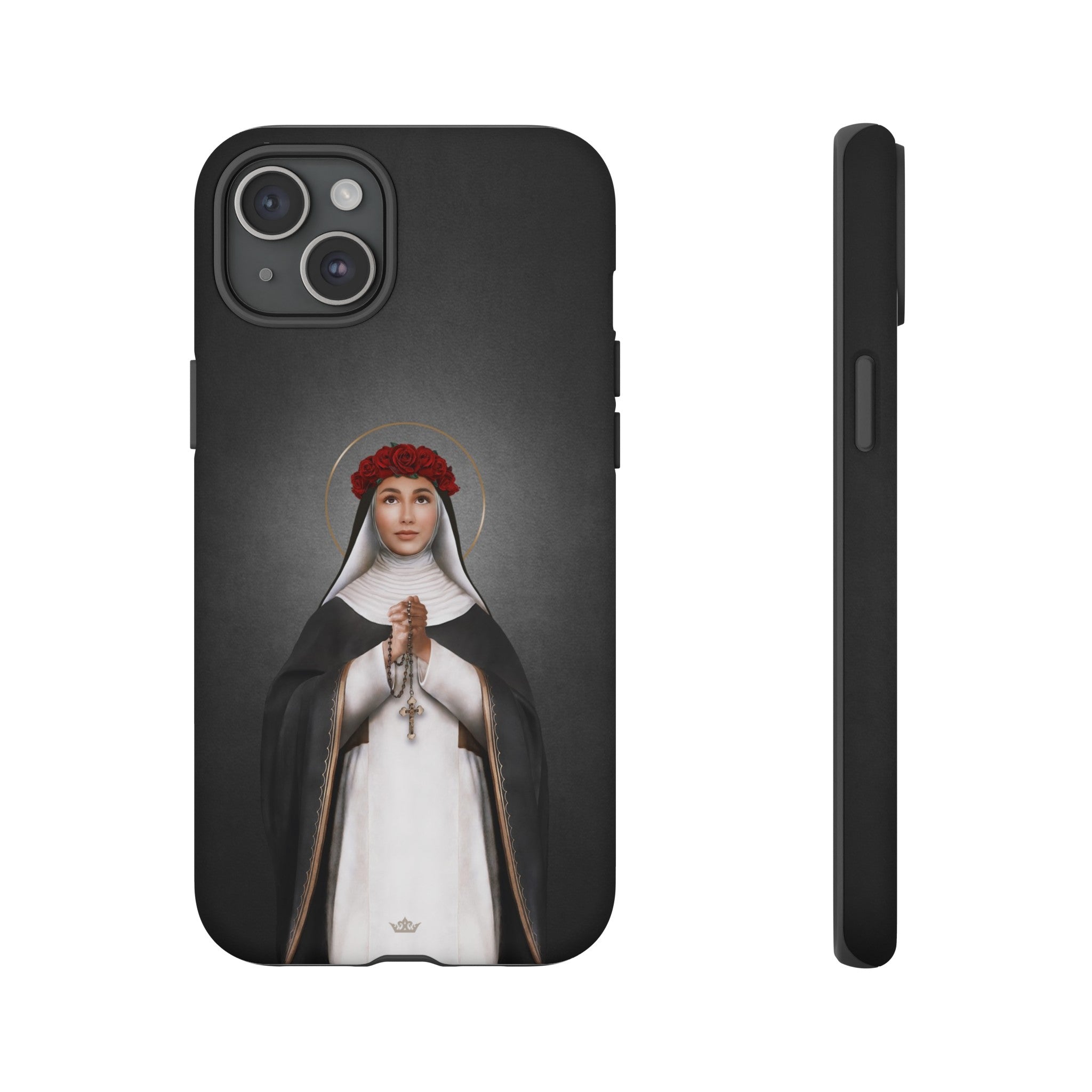 St. Rose of Lima Hard Phone Case (Dark)