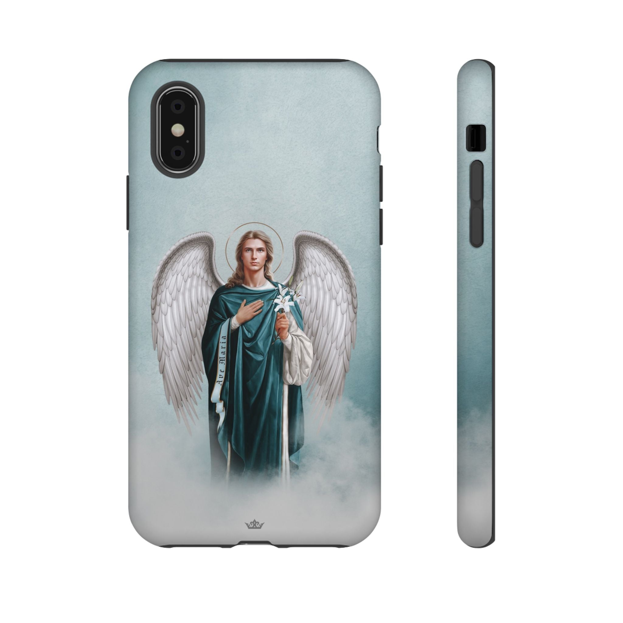 St. Gabriel the Archangel Hard Phone Case (Blue)