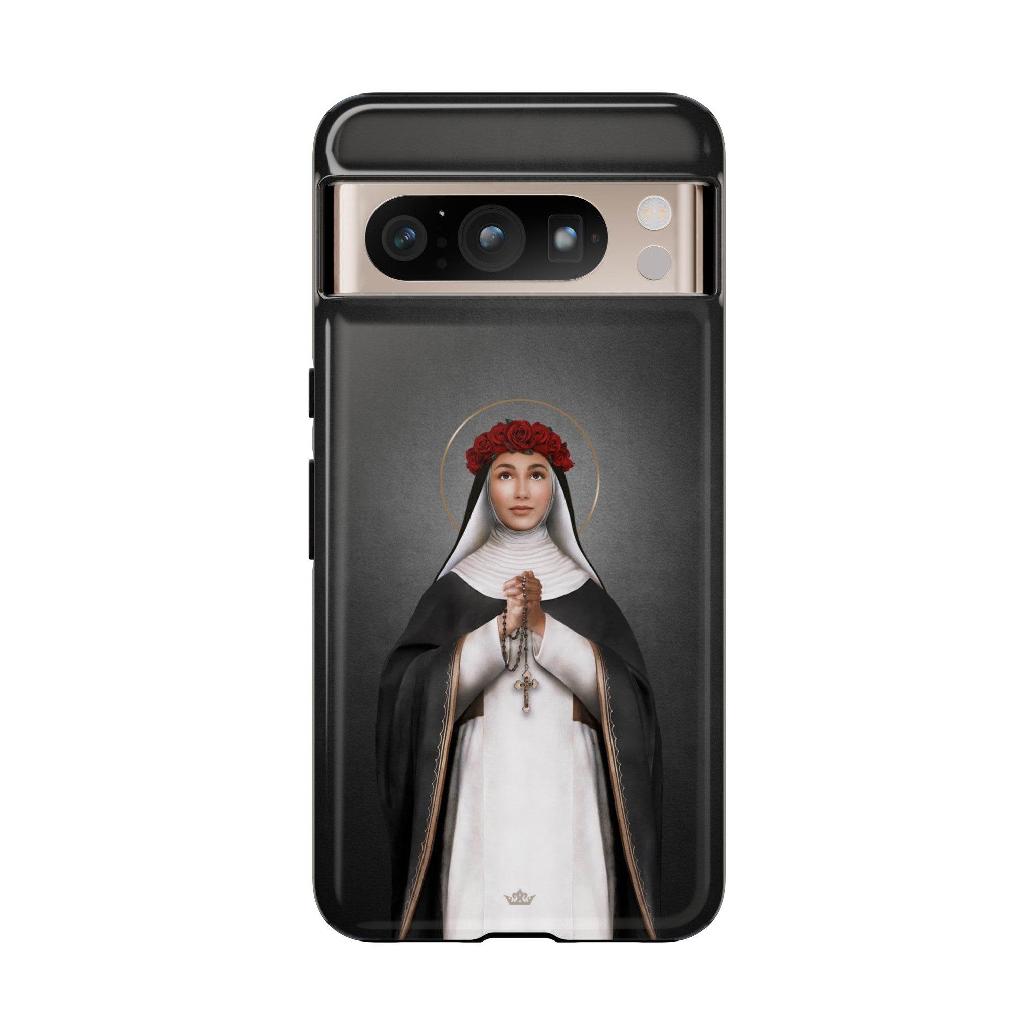 St. Rose of Lima Hard Phone Case (Dark)