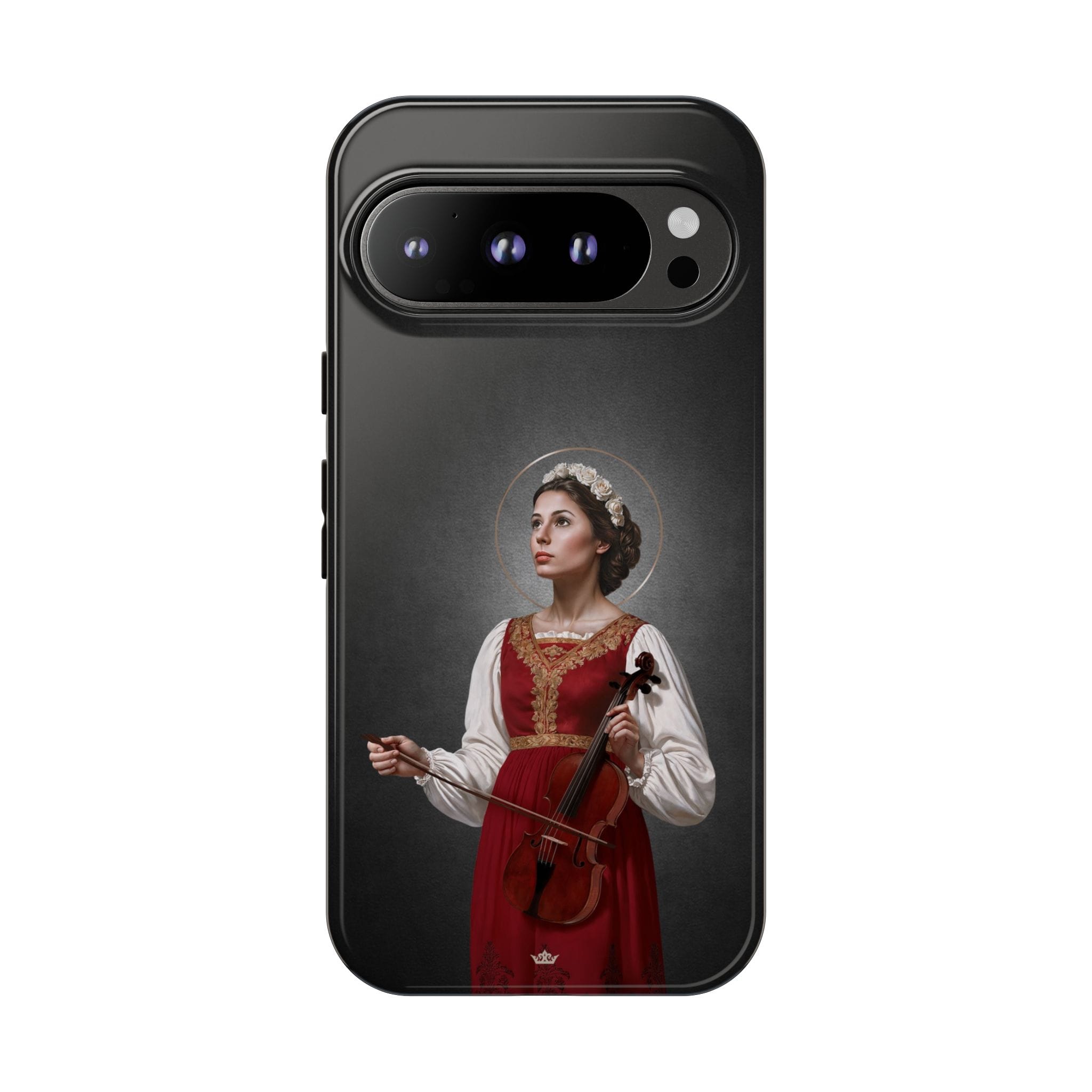 St. Cecilia Hard Phone Case (Dark) Copyright VENXARA