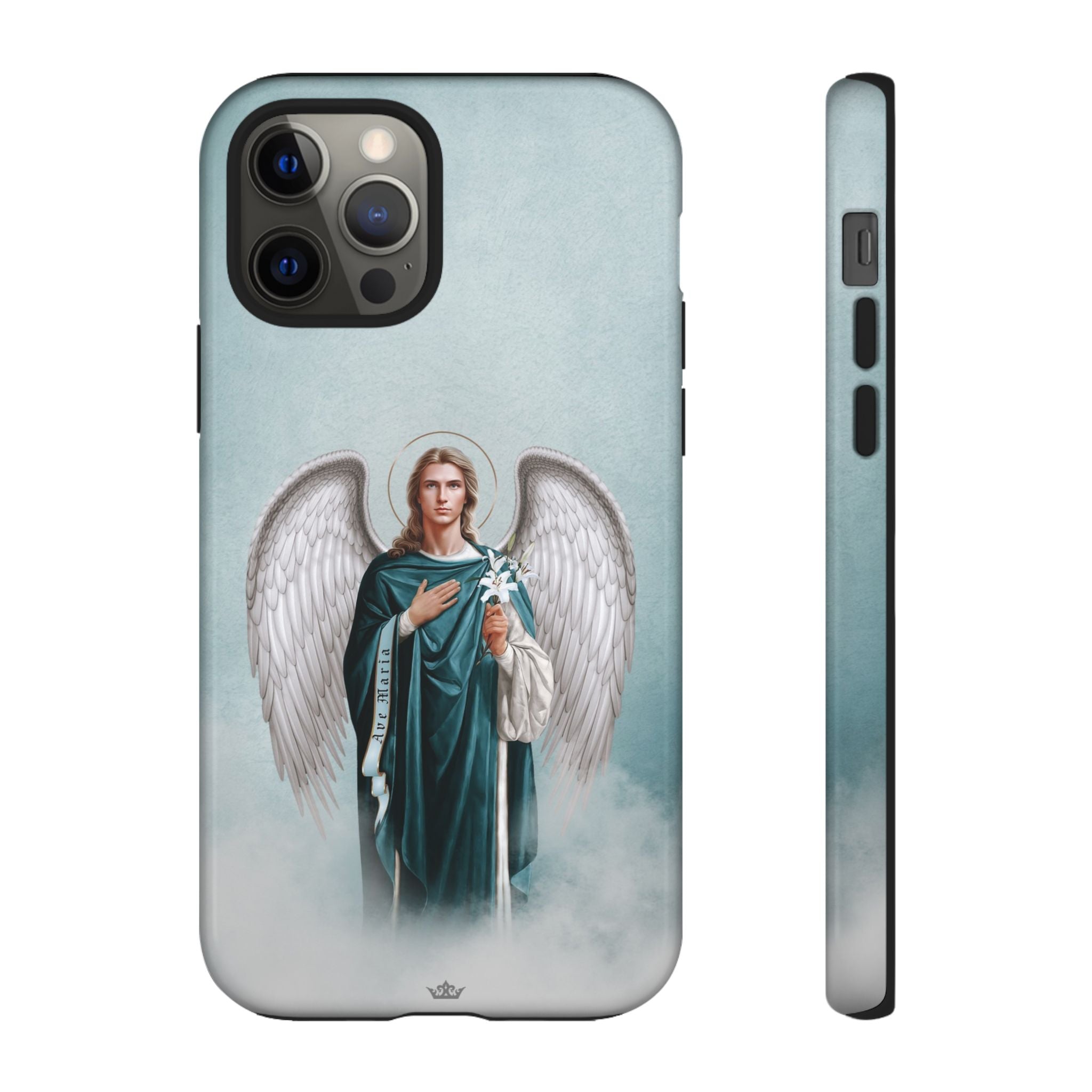 St. Gabriel the Archangel Hard Phone Case (Blue)
