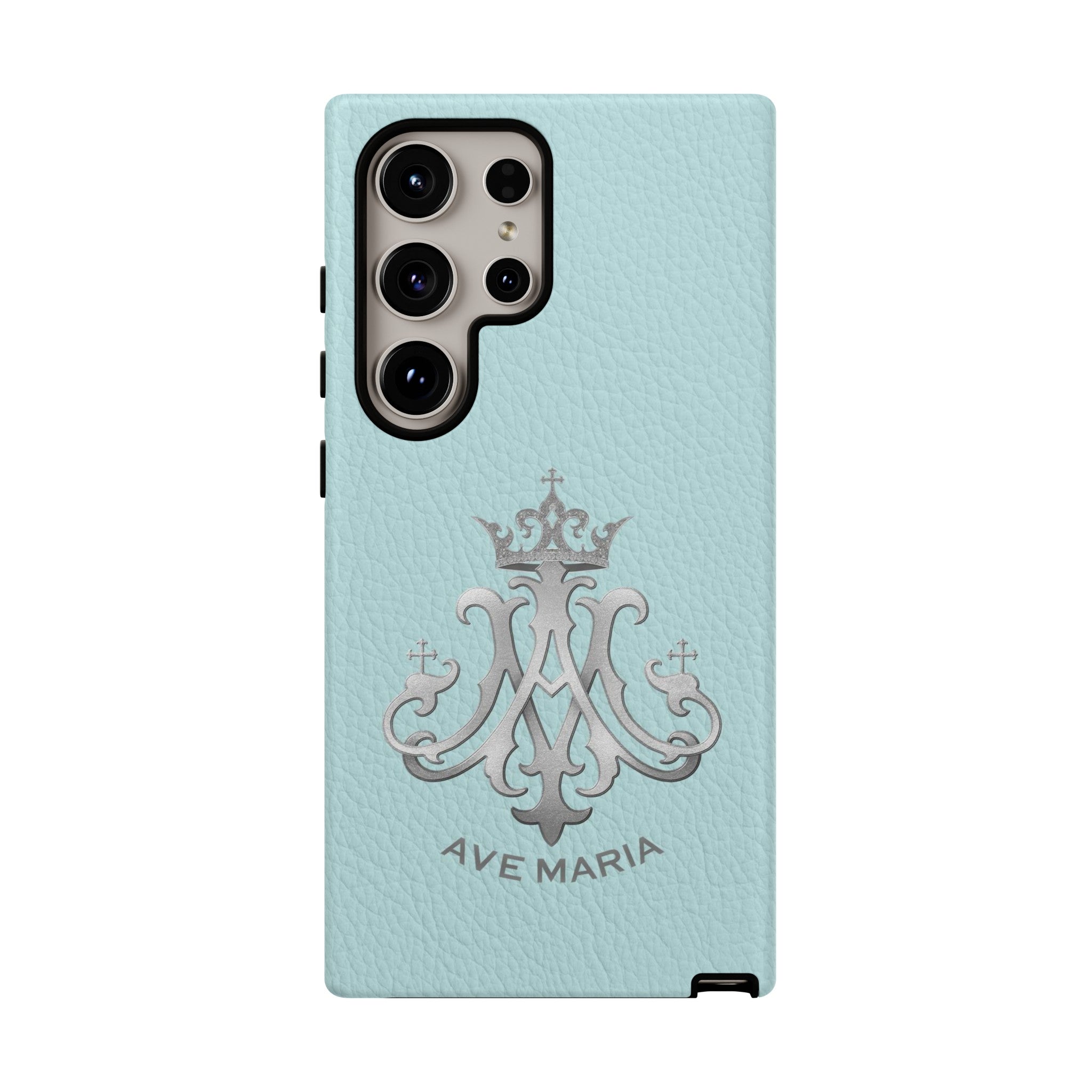 Ave Maria Hard Phone Case (Heavenly Blue)