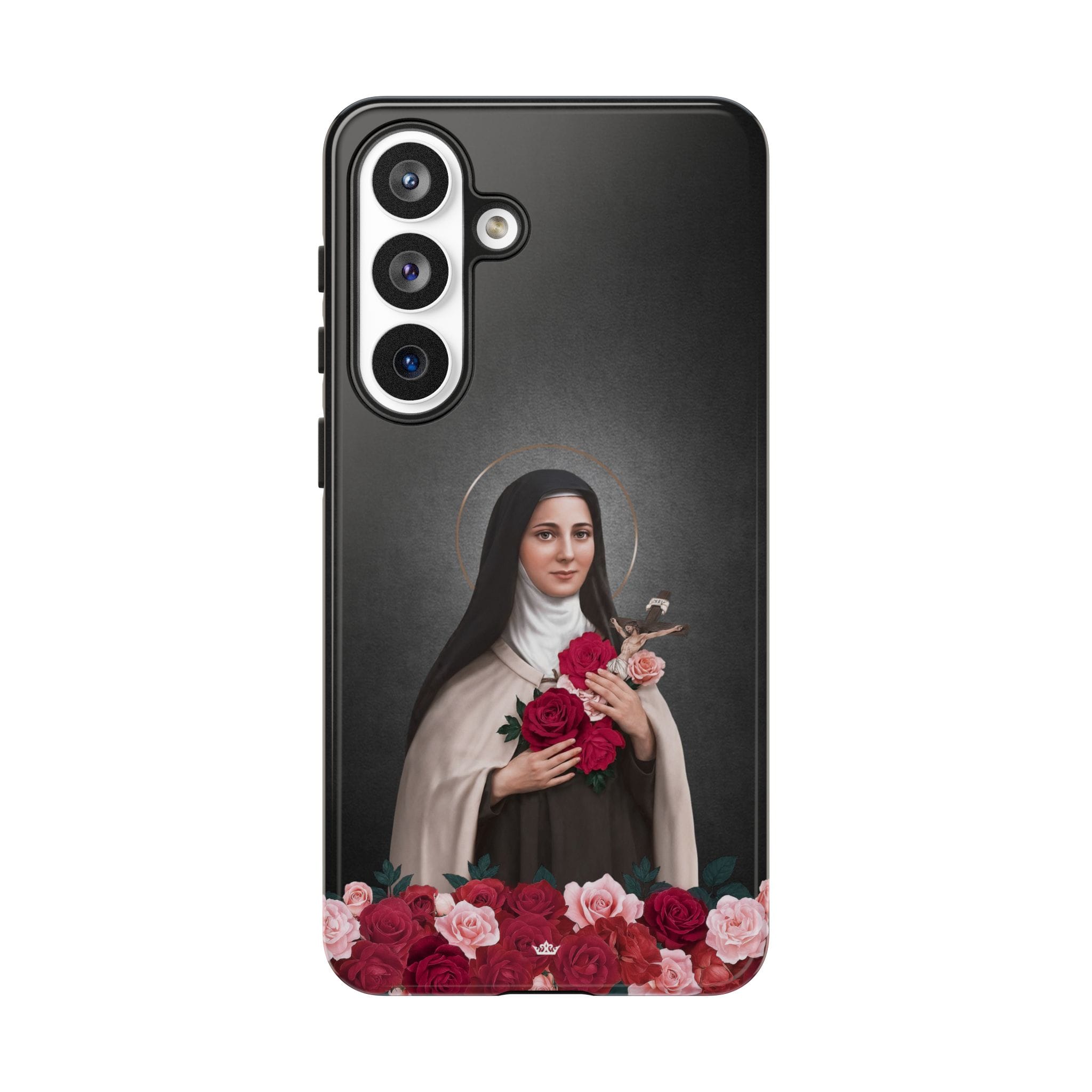 St. Therese of Lisieux Hard Phone Case (Dark) Copyright VENXARA
