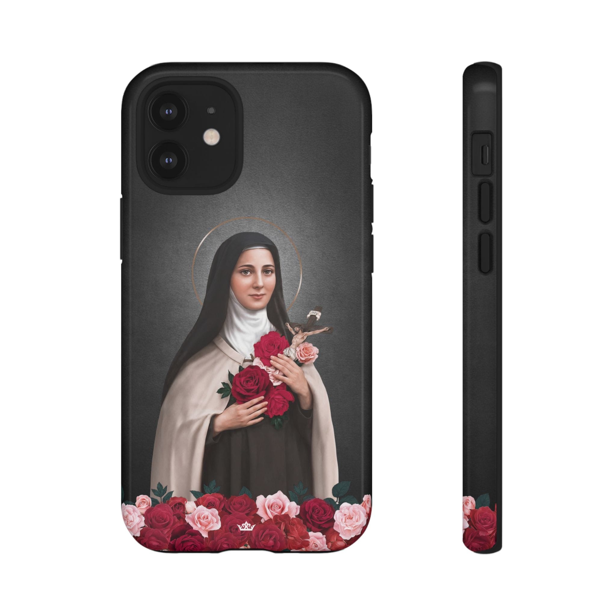 St. Therese of Lisieux Hard Phone Case (Dark) Copyright VENXARA