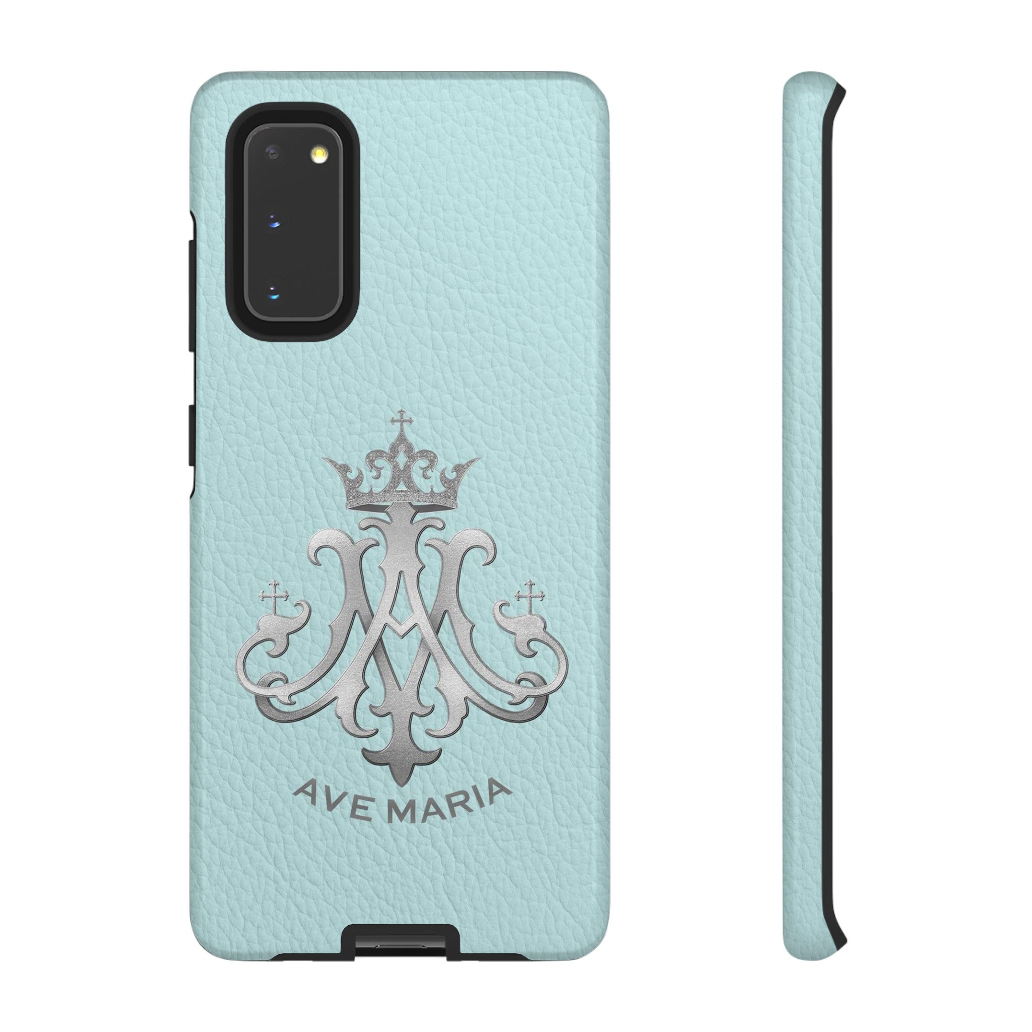 Ave Maria Hard Phone Case (Heavenly Blue)