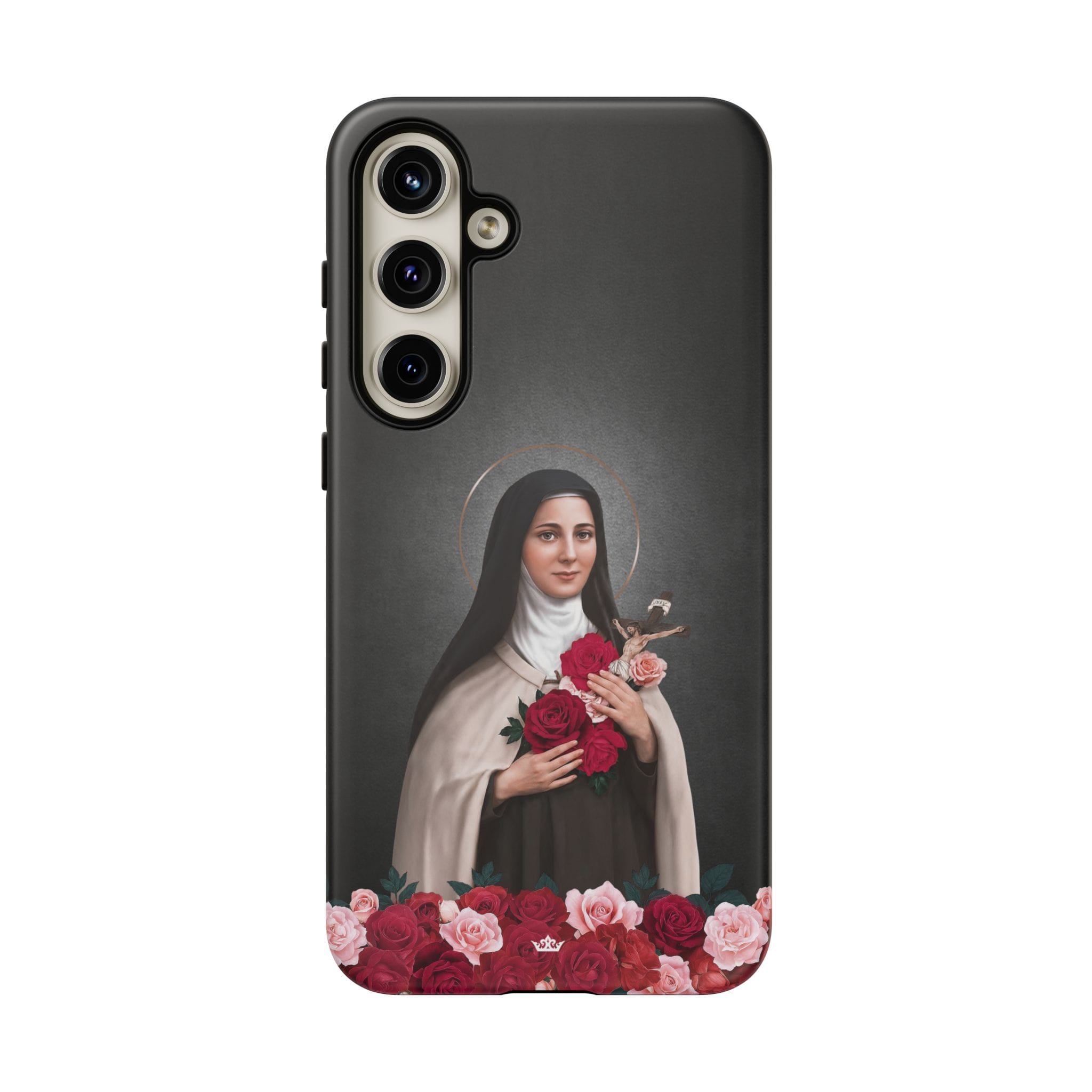 St. Therese of Lisieux Hard Phone Case (Dark) Copyright VENXARA