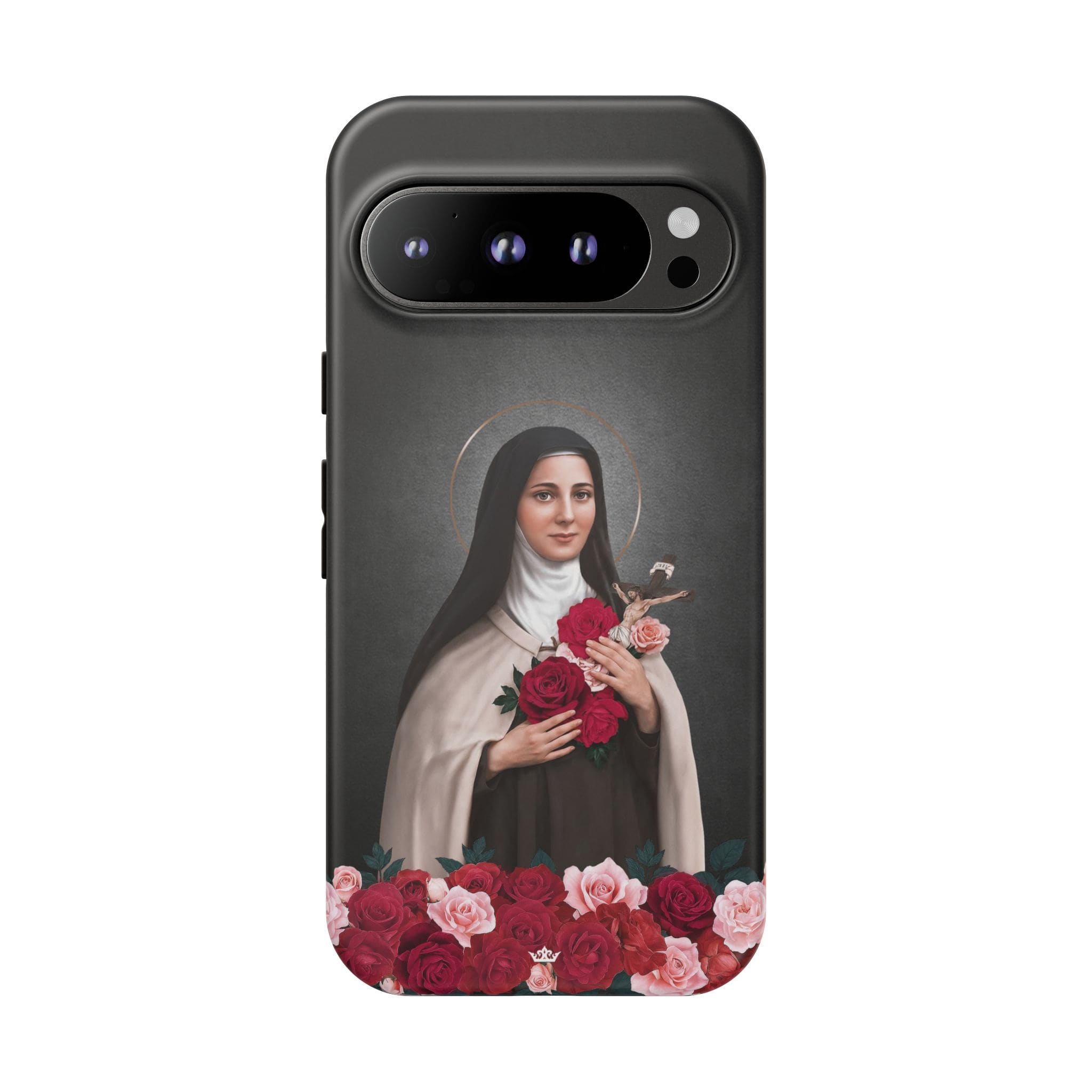 St. Therese of Lisieux Hard Phone Case (Dark) Copyright VENXARA