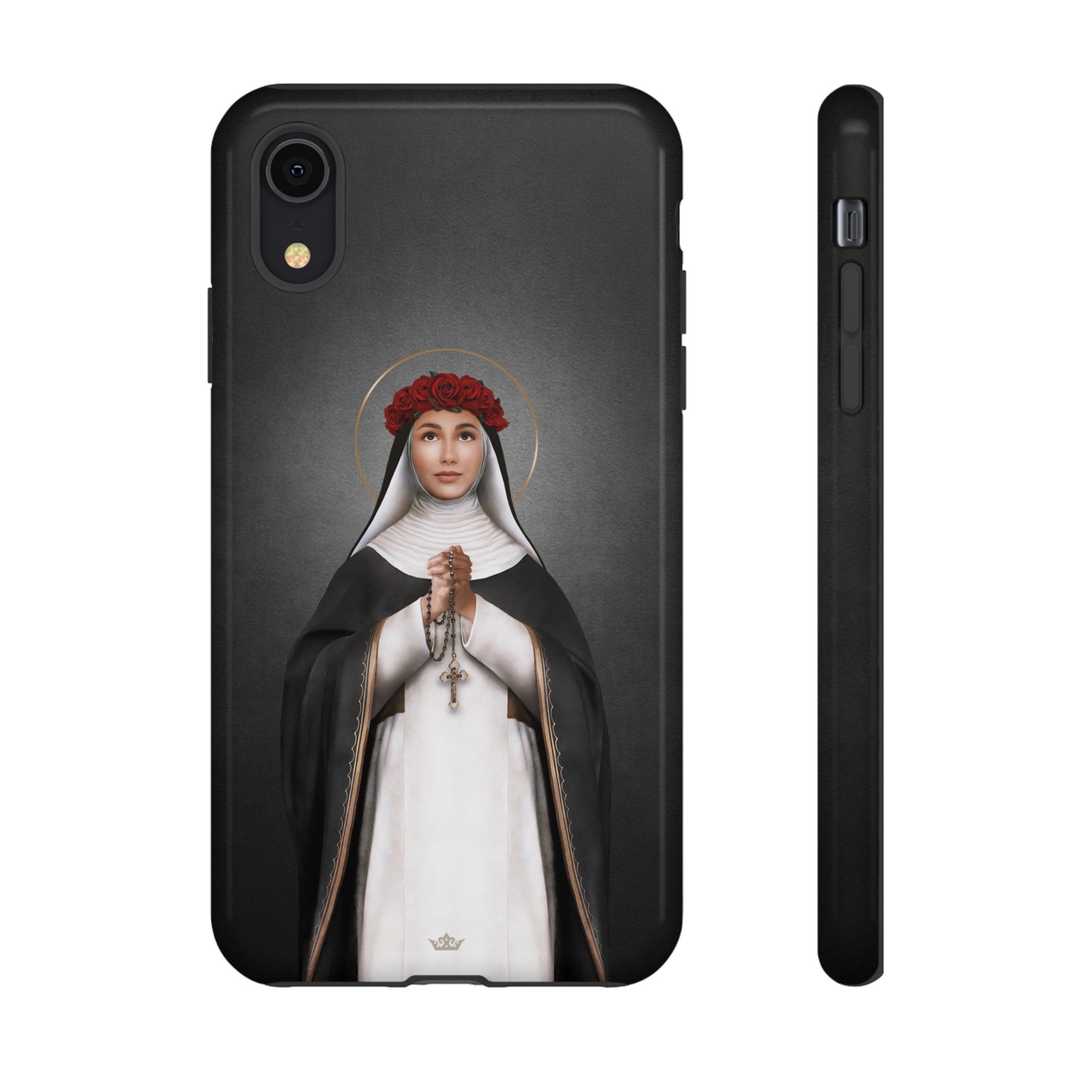 St. Rose of Lima Hard Phone Case (Dark)