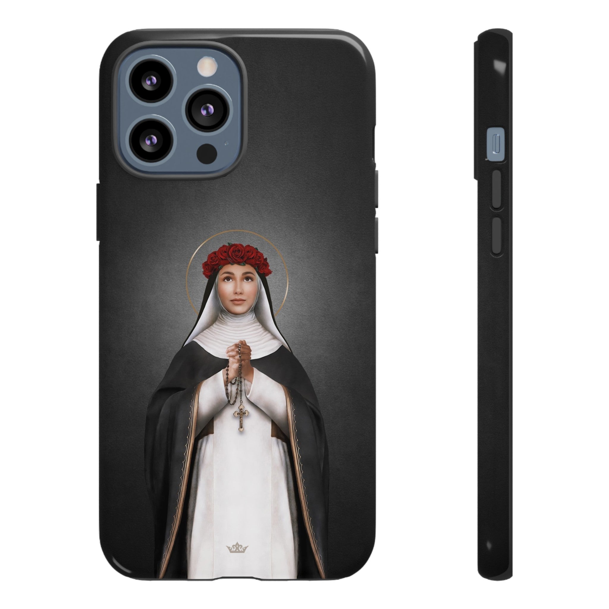 St. Rose of Lima Hard Phone Case (Dark)