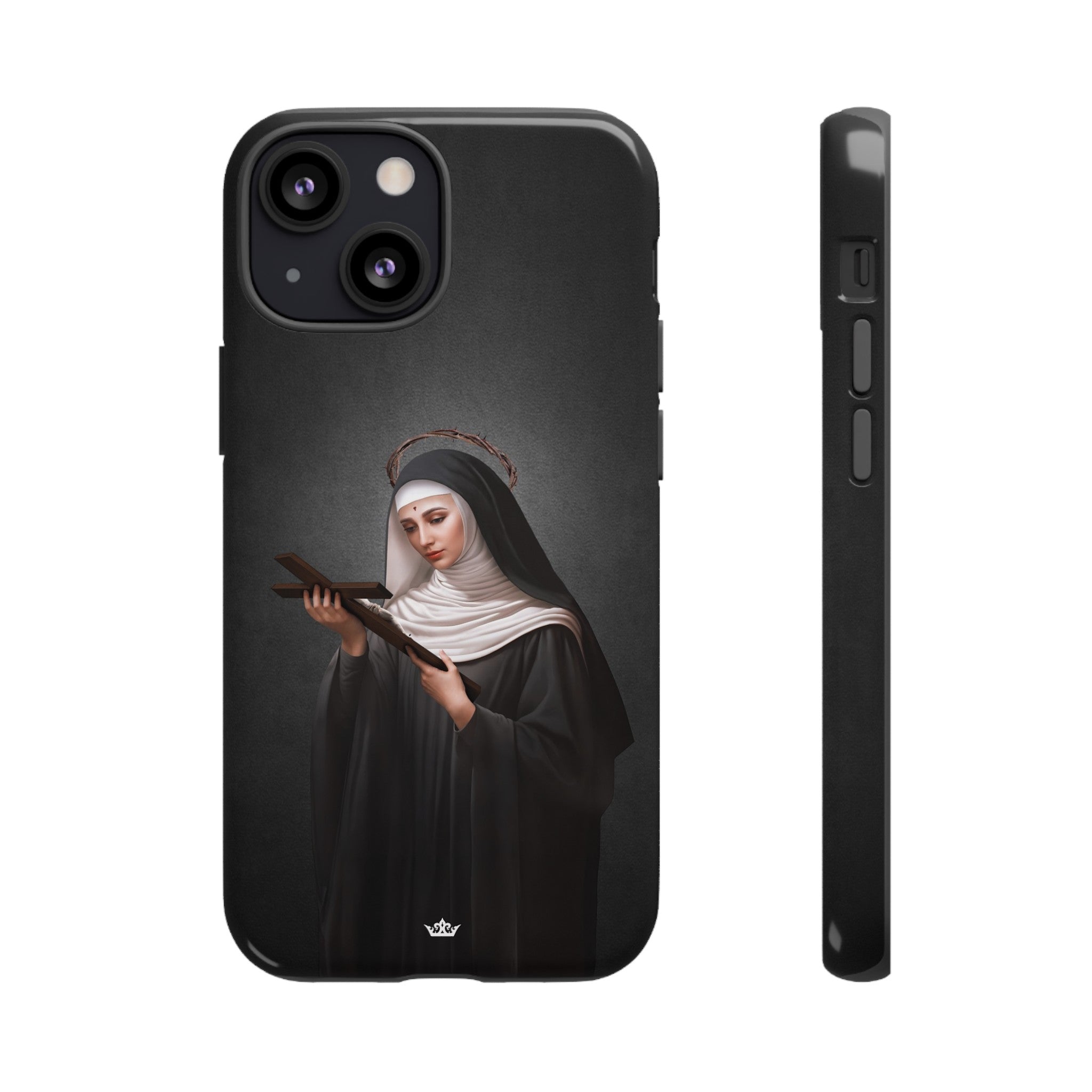 St. Rita of Cascia Hard Phone Case (Dark)