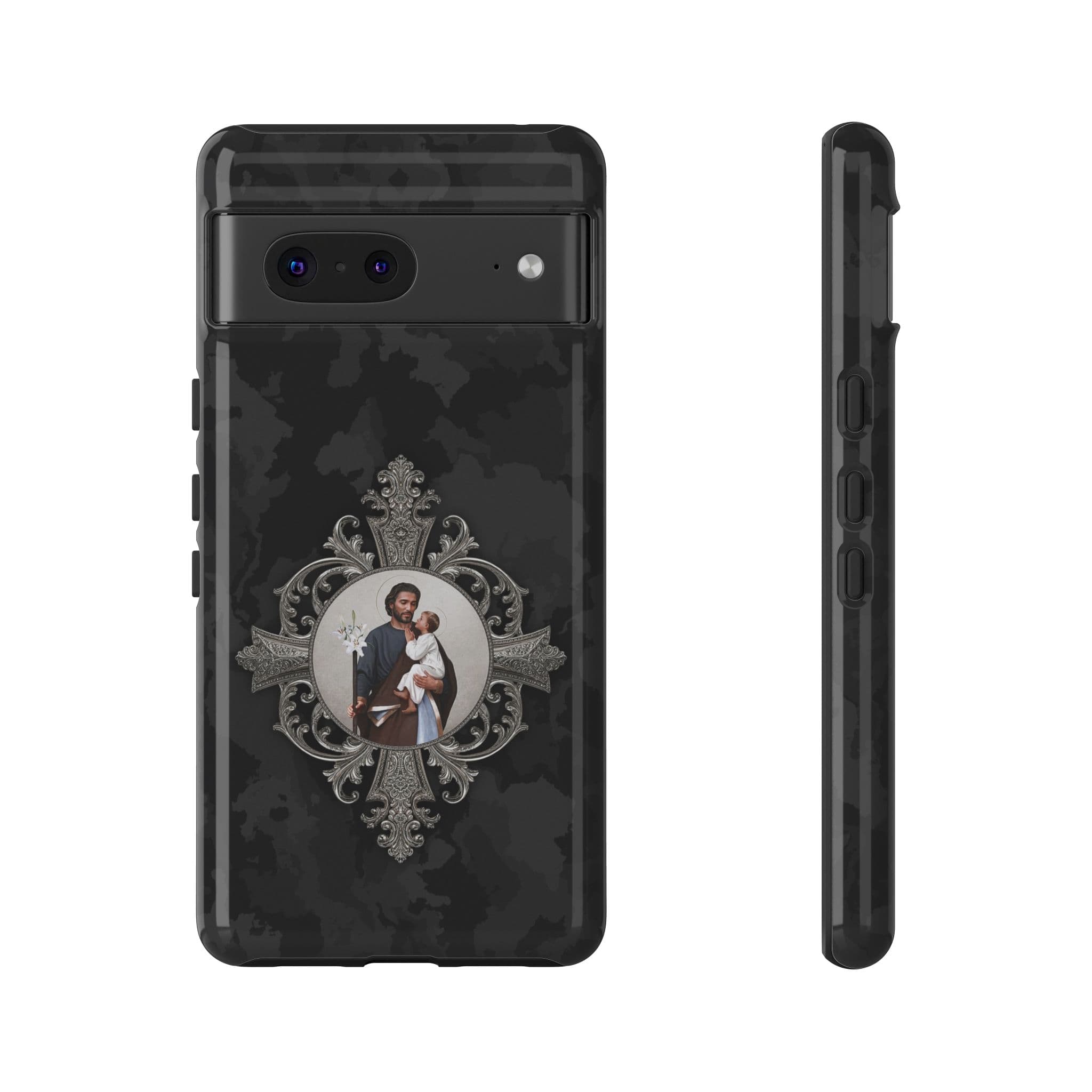 St. Joseph Hard Phone Case (Black Camo) Copyright VENXARA