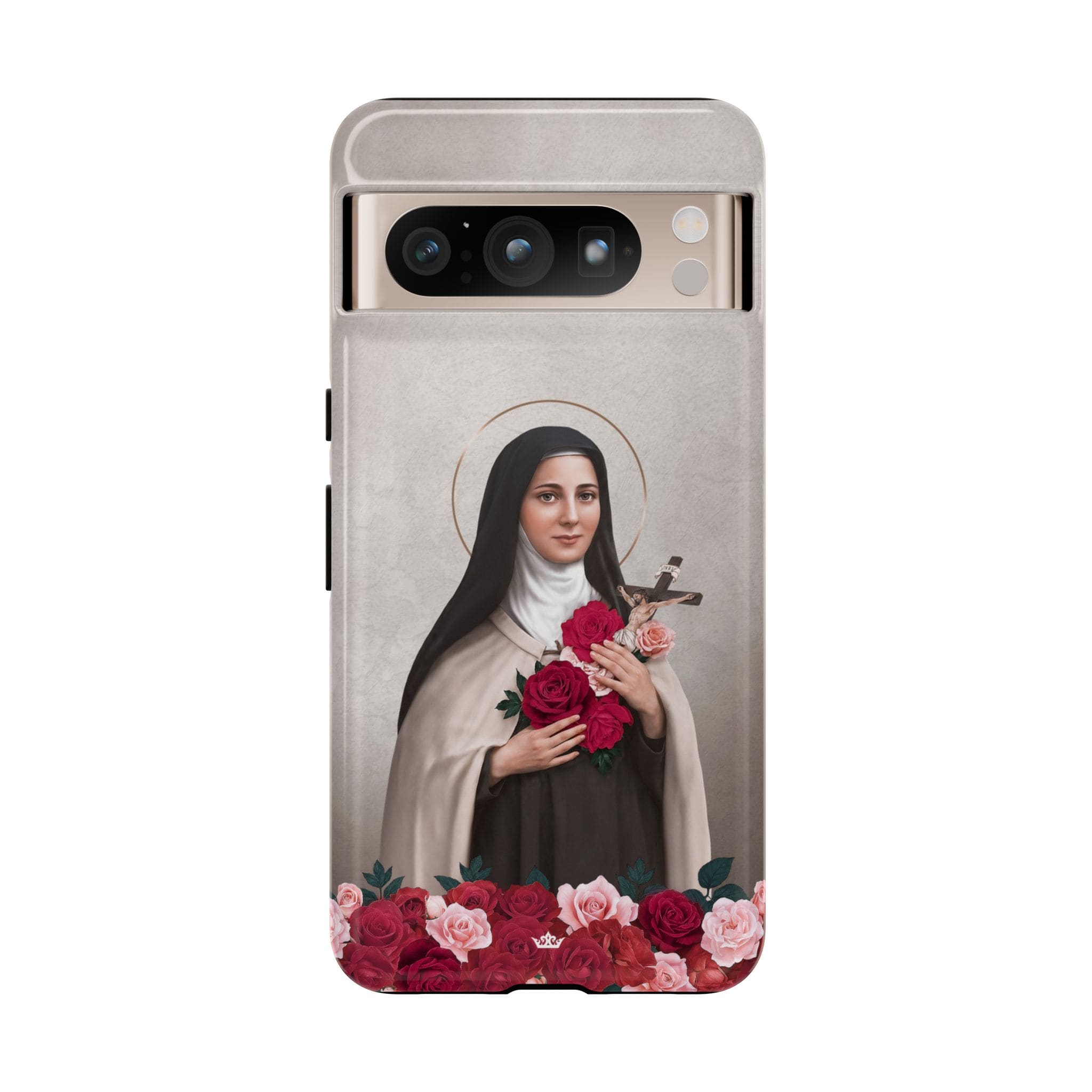 St. Therese of Lisieux Hard Phone Case (Light) Copyright VENXARA