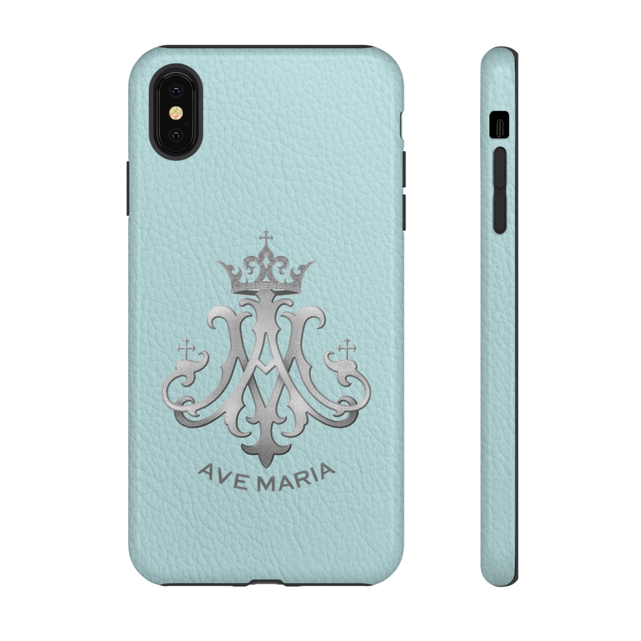 Ave Maria Hard Phone Case (Heavenly Blue)