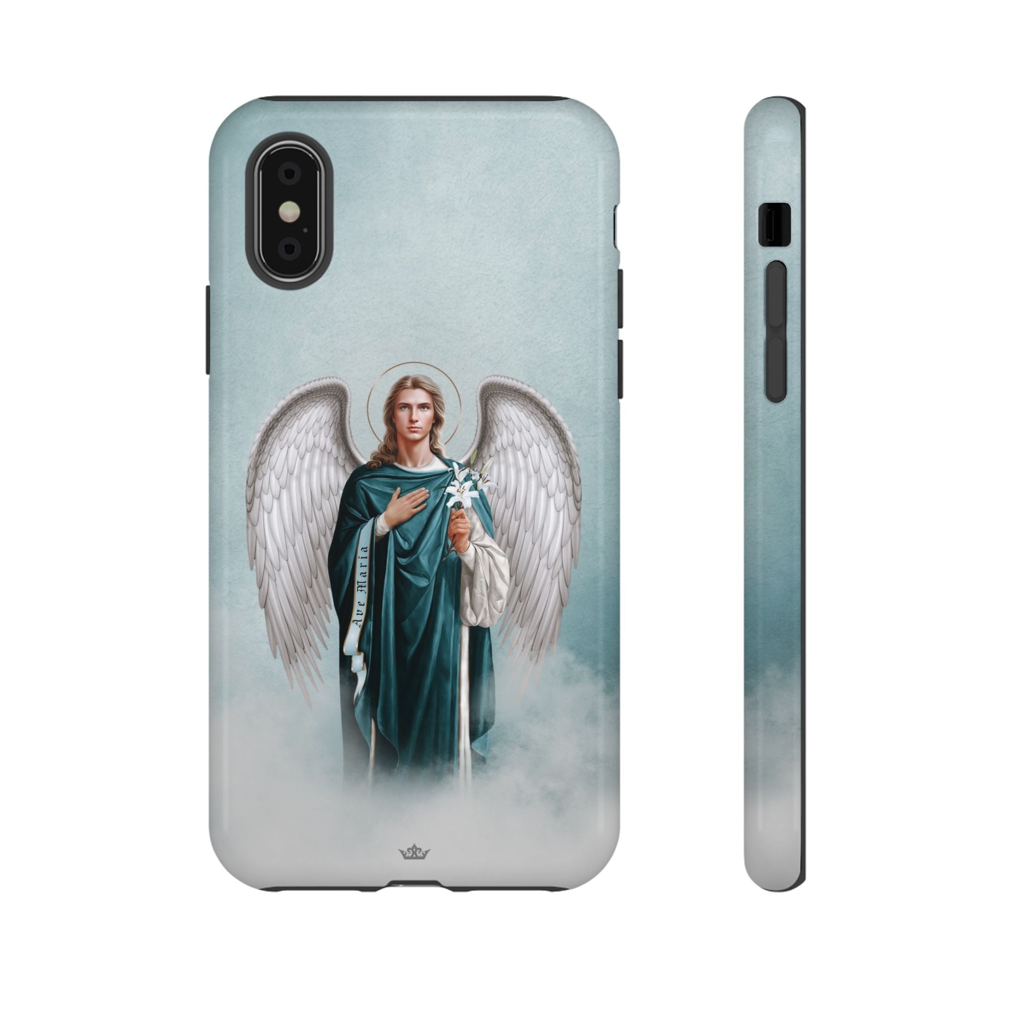 St. Gabriel the Archangel Hard Phone Case (Blue)