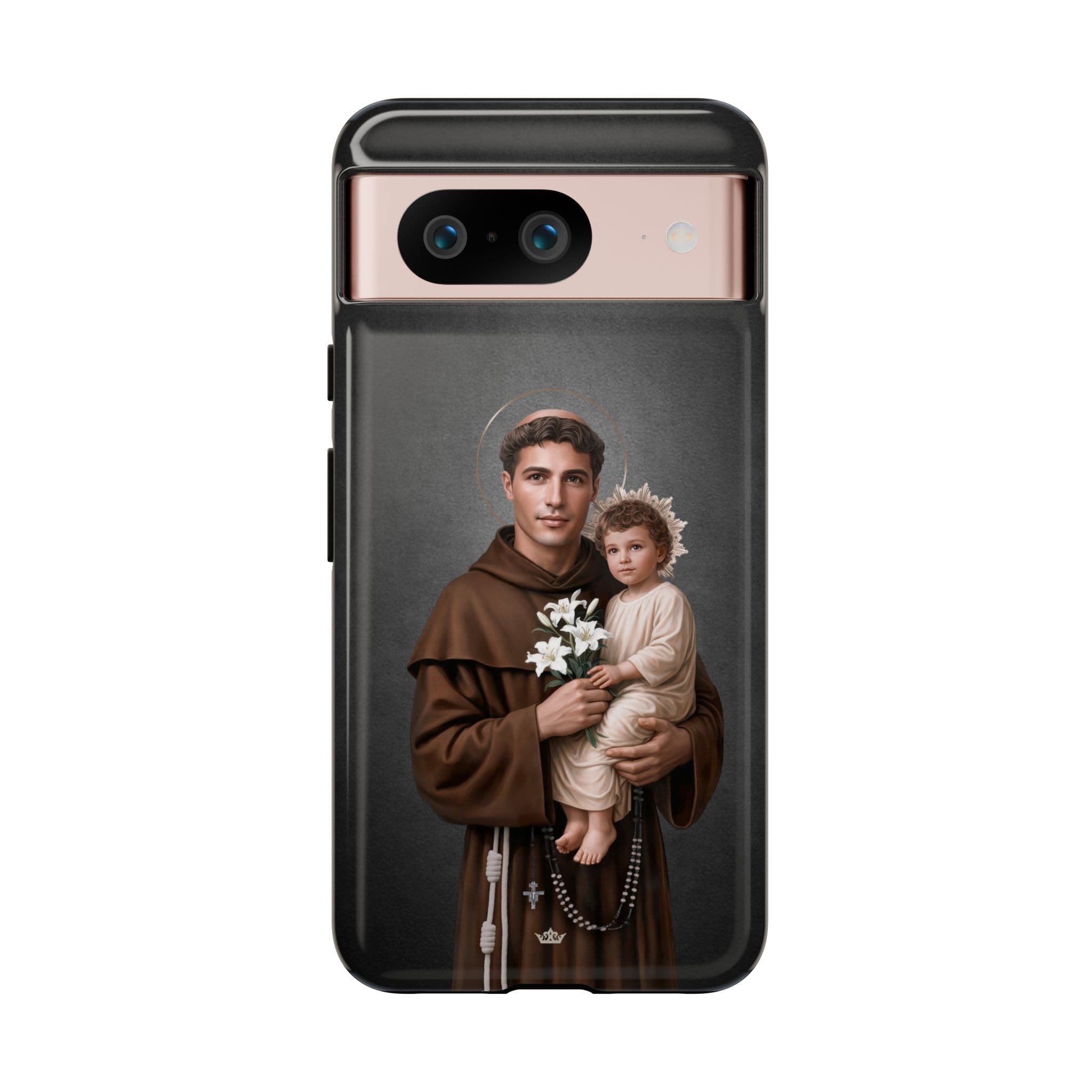 St. Anthony of Padua Hard Phone Case (Dark) Copyright VENXARA