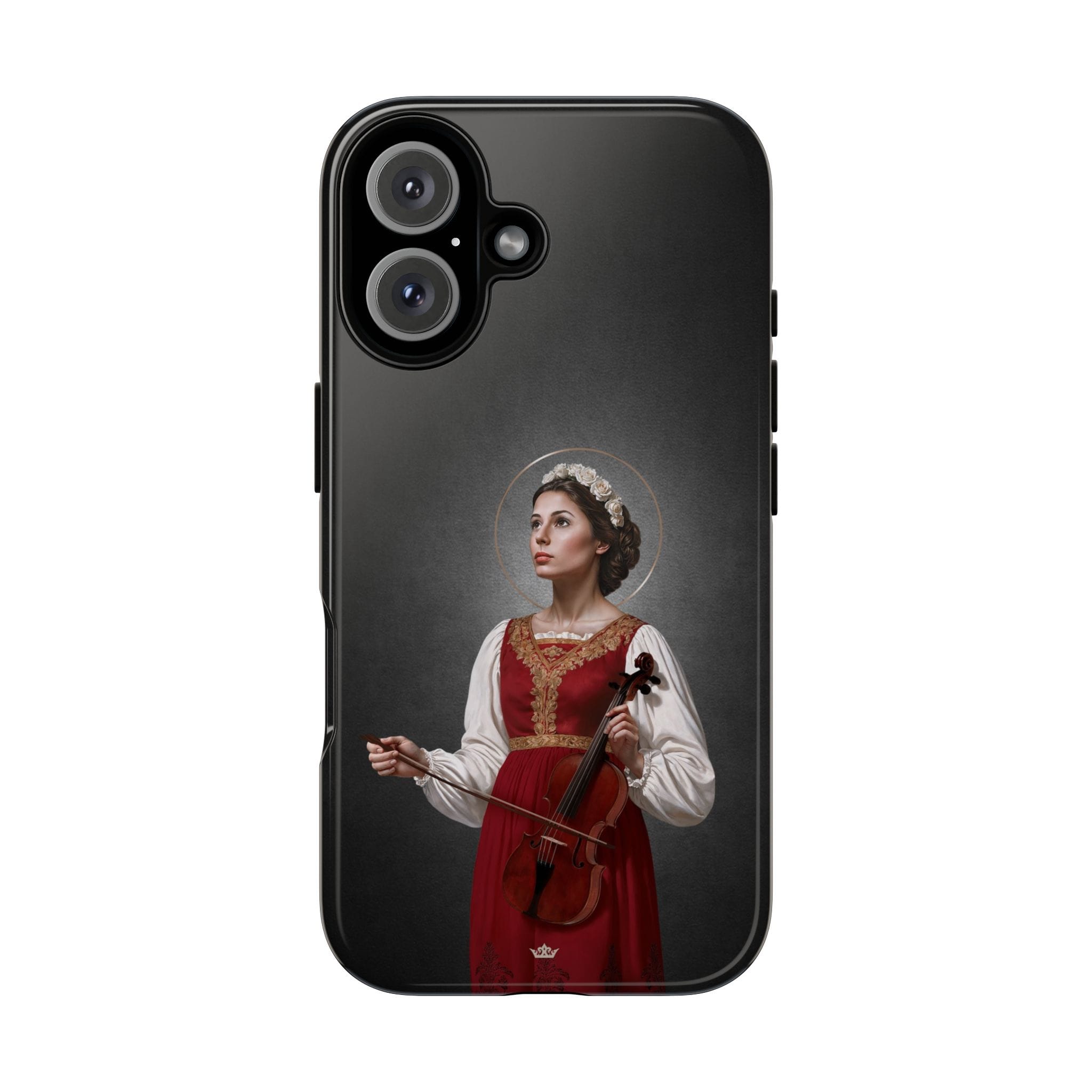 St. Cecilia Hard Phone Case (Dark) Copyright VENXARA