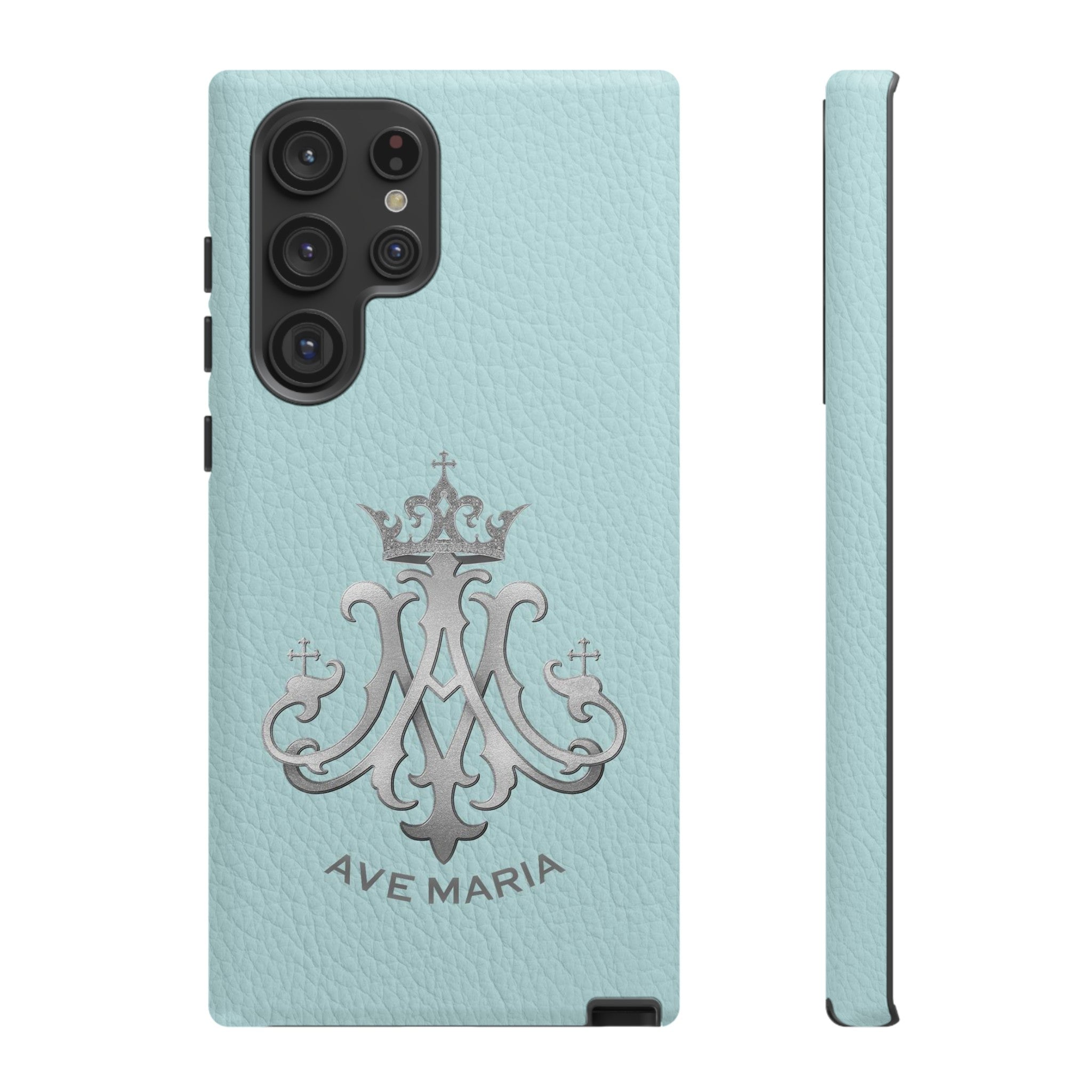 Ave Maria Hard Phone Case (Heavenly Blue)
