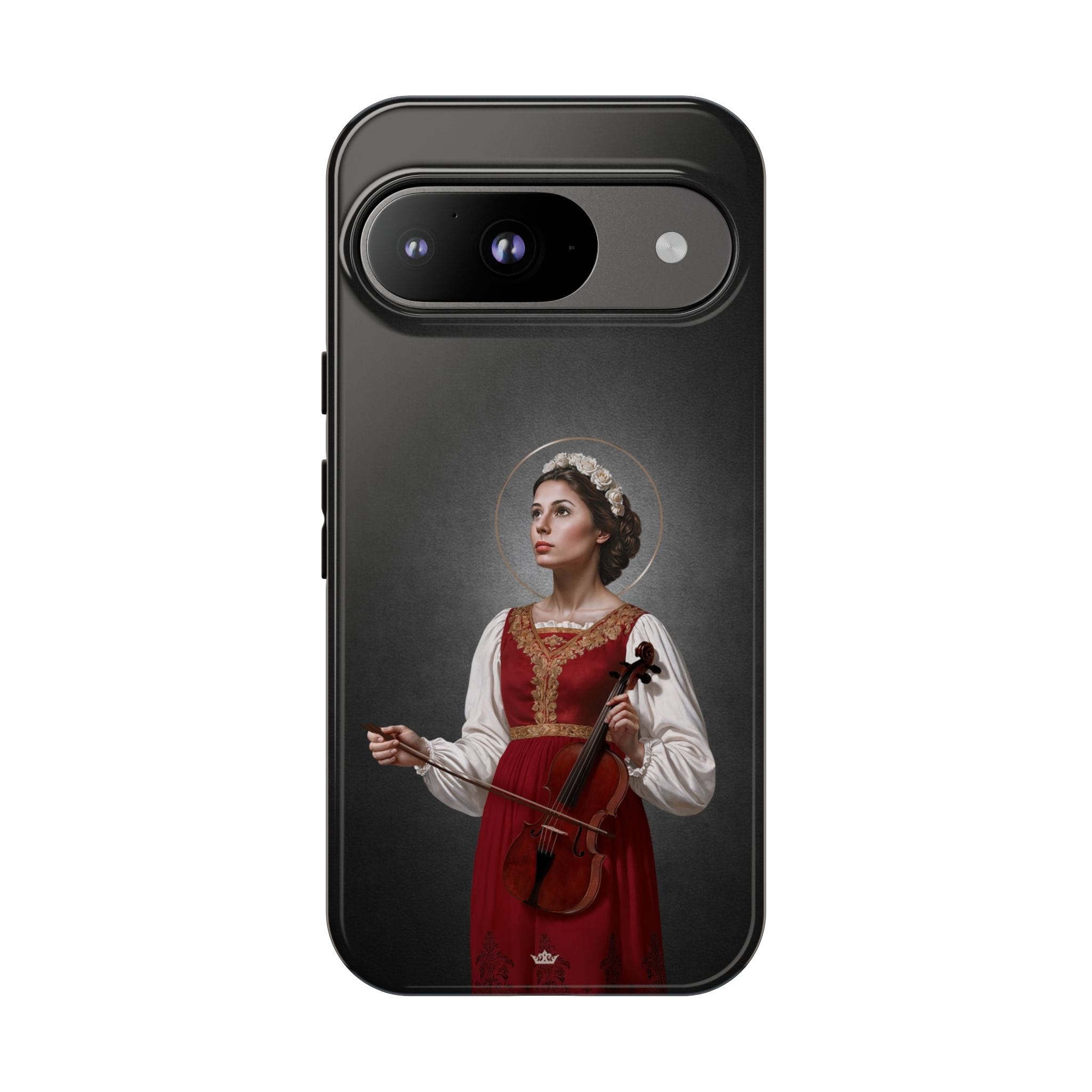 St. Cecilia Hard Phone Case (Dark) Copyright VENXARA