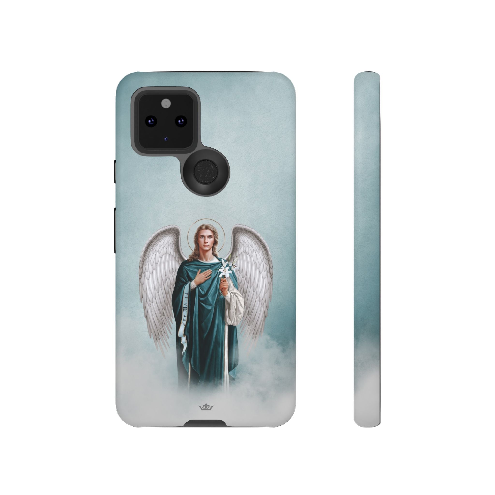 St. Gabriel the Archangel Hard Phone Case (Blue)
