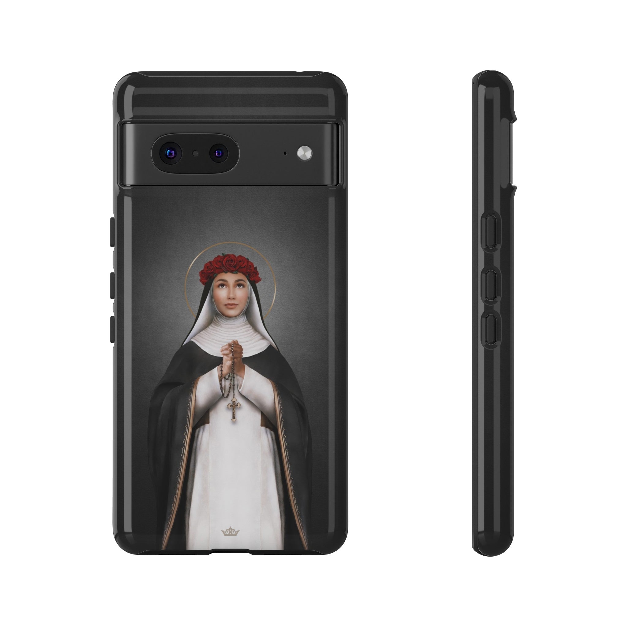 St. Rose of Lima Hard Phone Case (Dark)