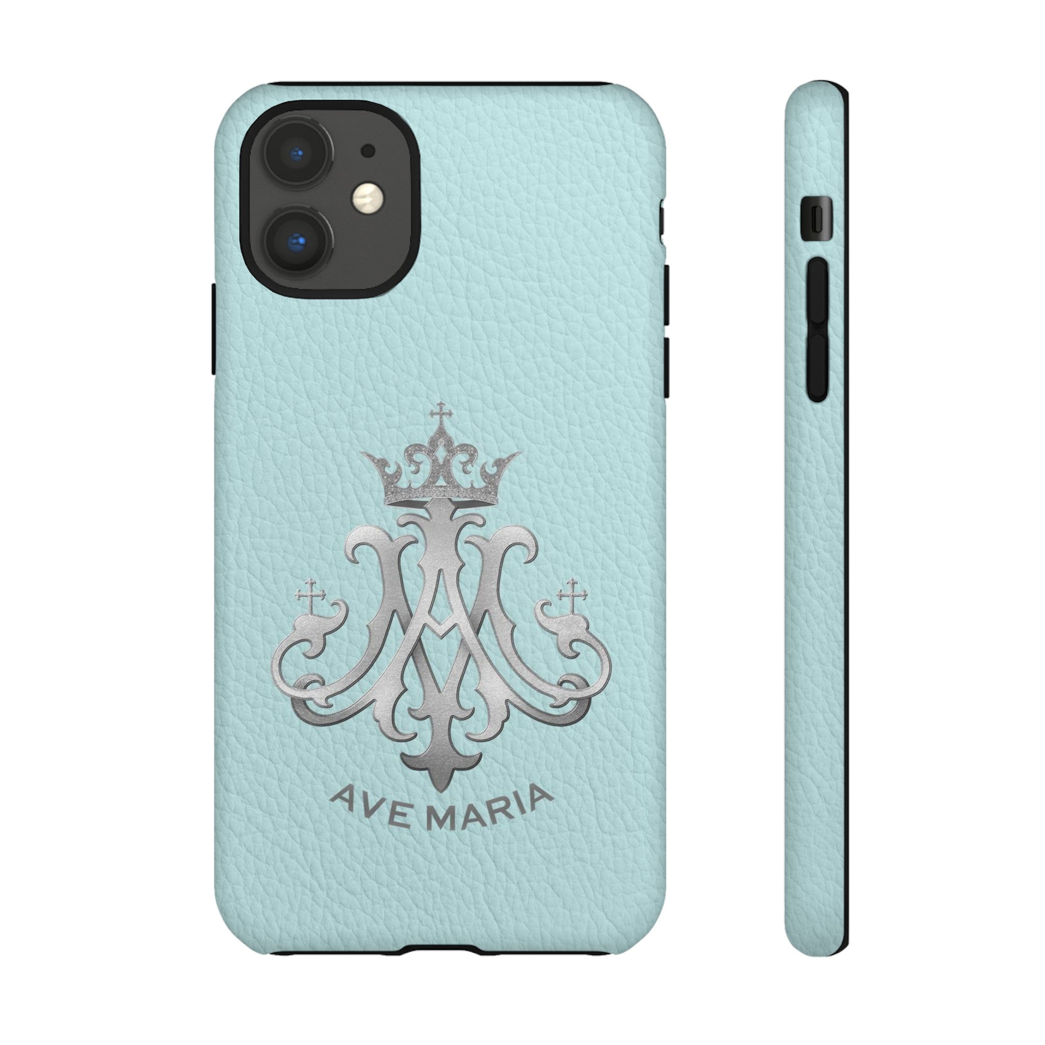 Ave Maria Hard Phone Case (Heavenly Blue)