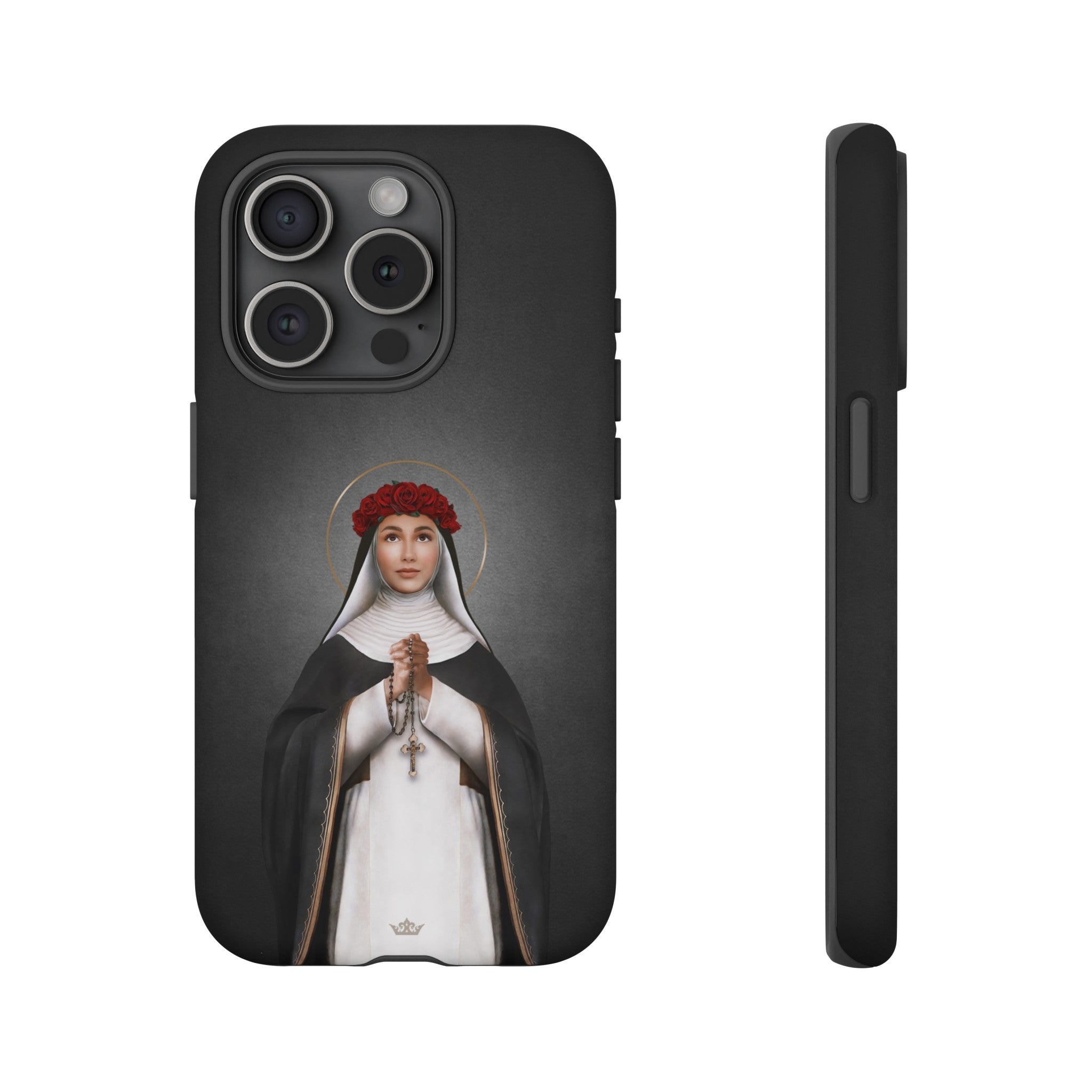 St. Rose of Lima Hard Phone Case (Dark)