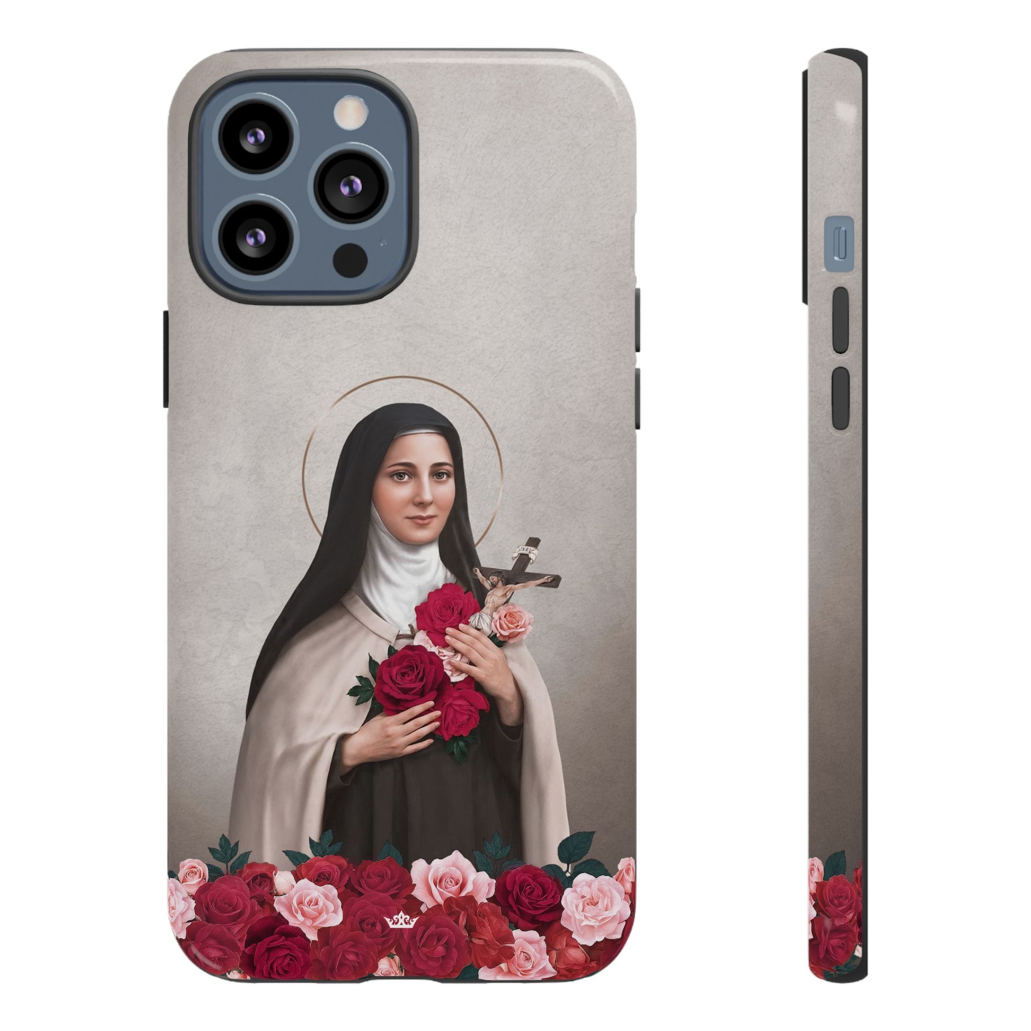 St. Therese of Lisieux Hard Phone Case (Light) Copyright VENXARA