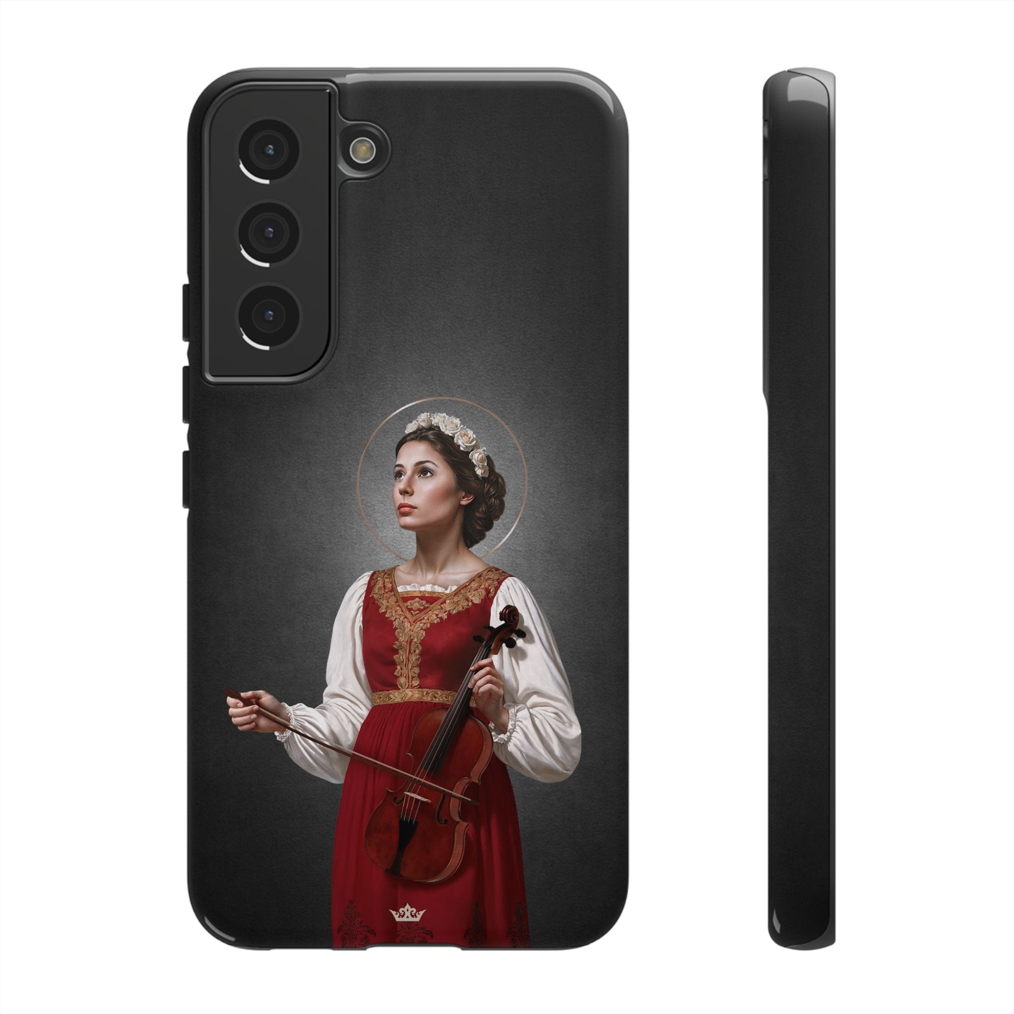 St. Cecilia Hard Phone Case (Dark) Copyright VENXARA