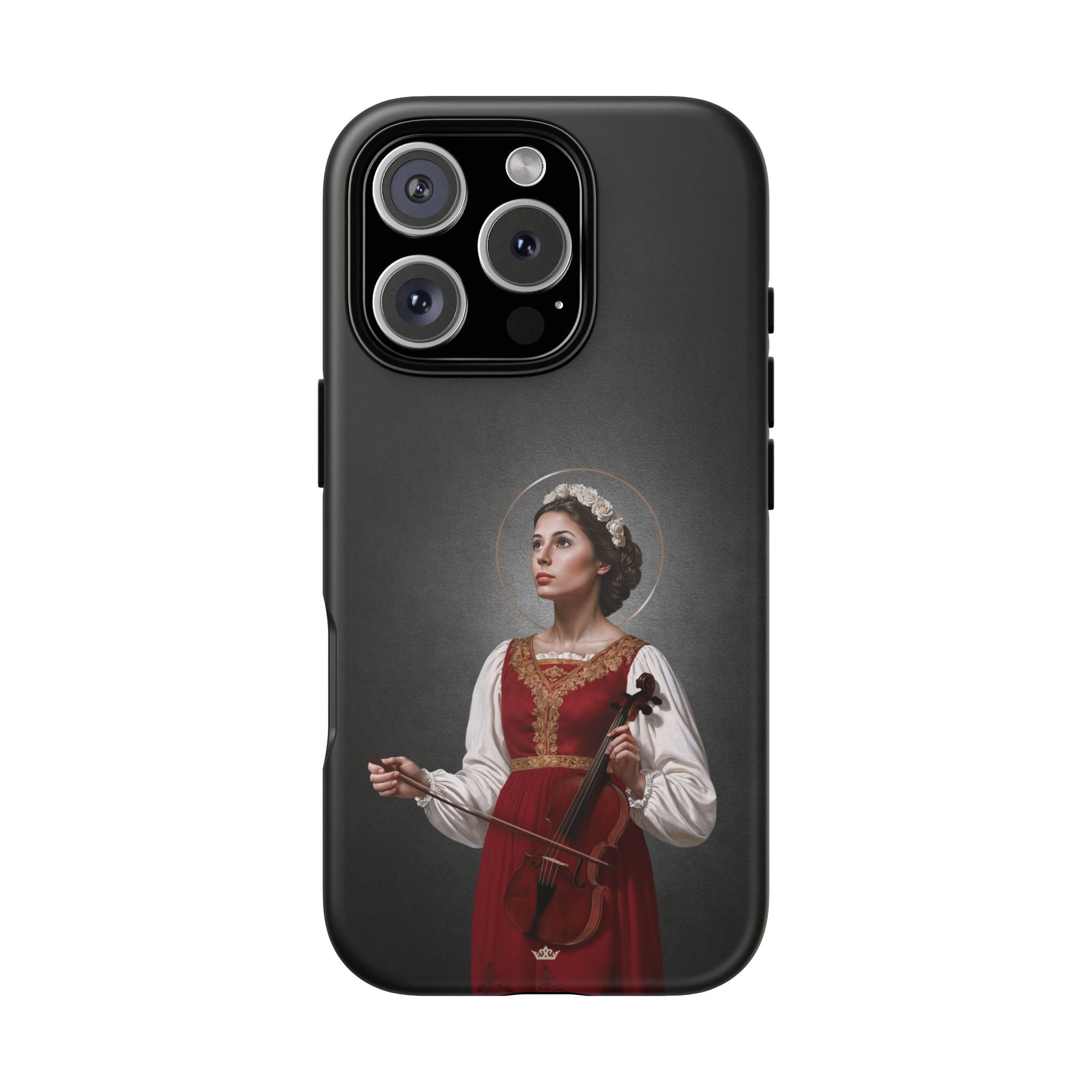 St. Cecilia Hard Phone Case (Dark) Copyright VENXARA