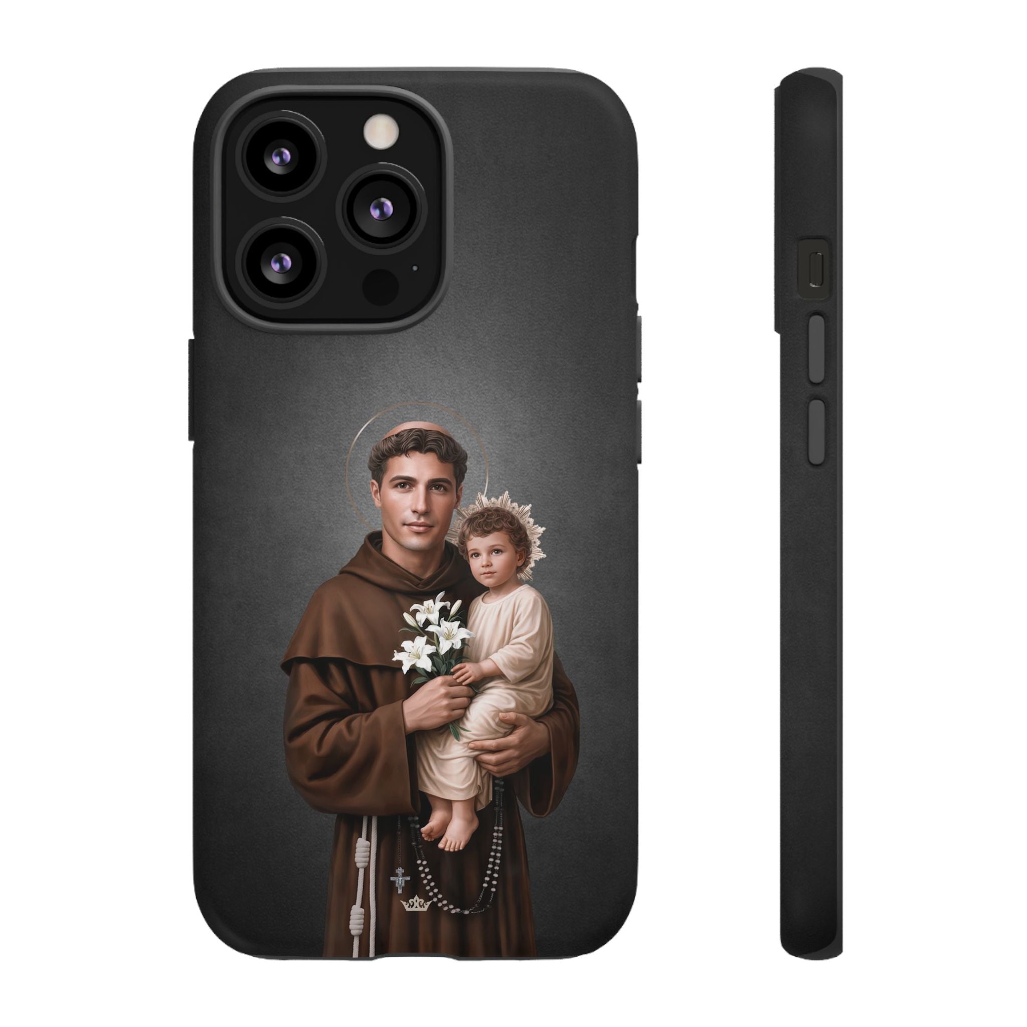 St. Anthony of Padua Hard Phone Case (Dark)