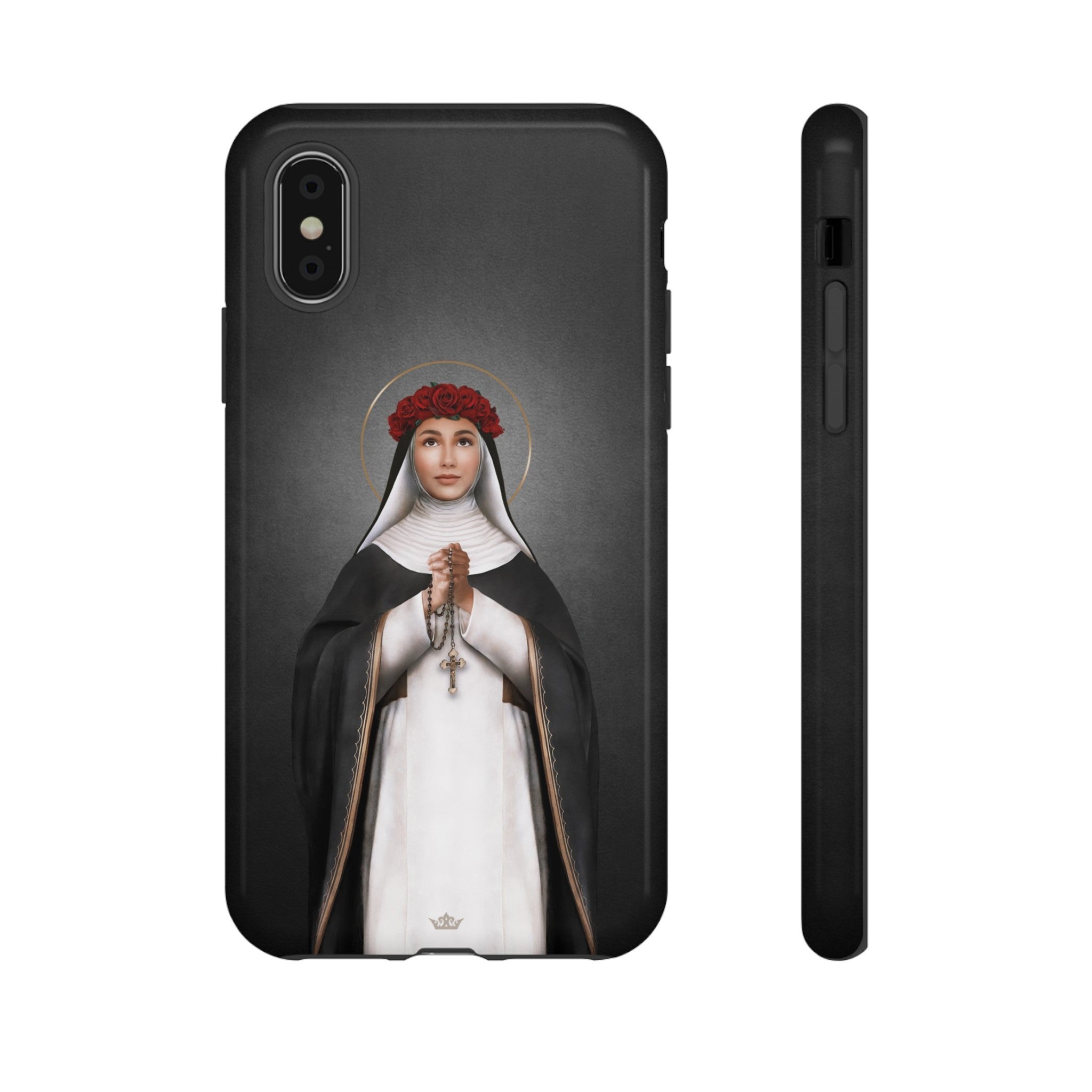 St. Rose of Lima Hard Phone Case (Dark)
